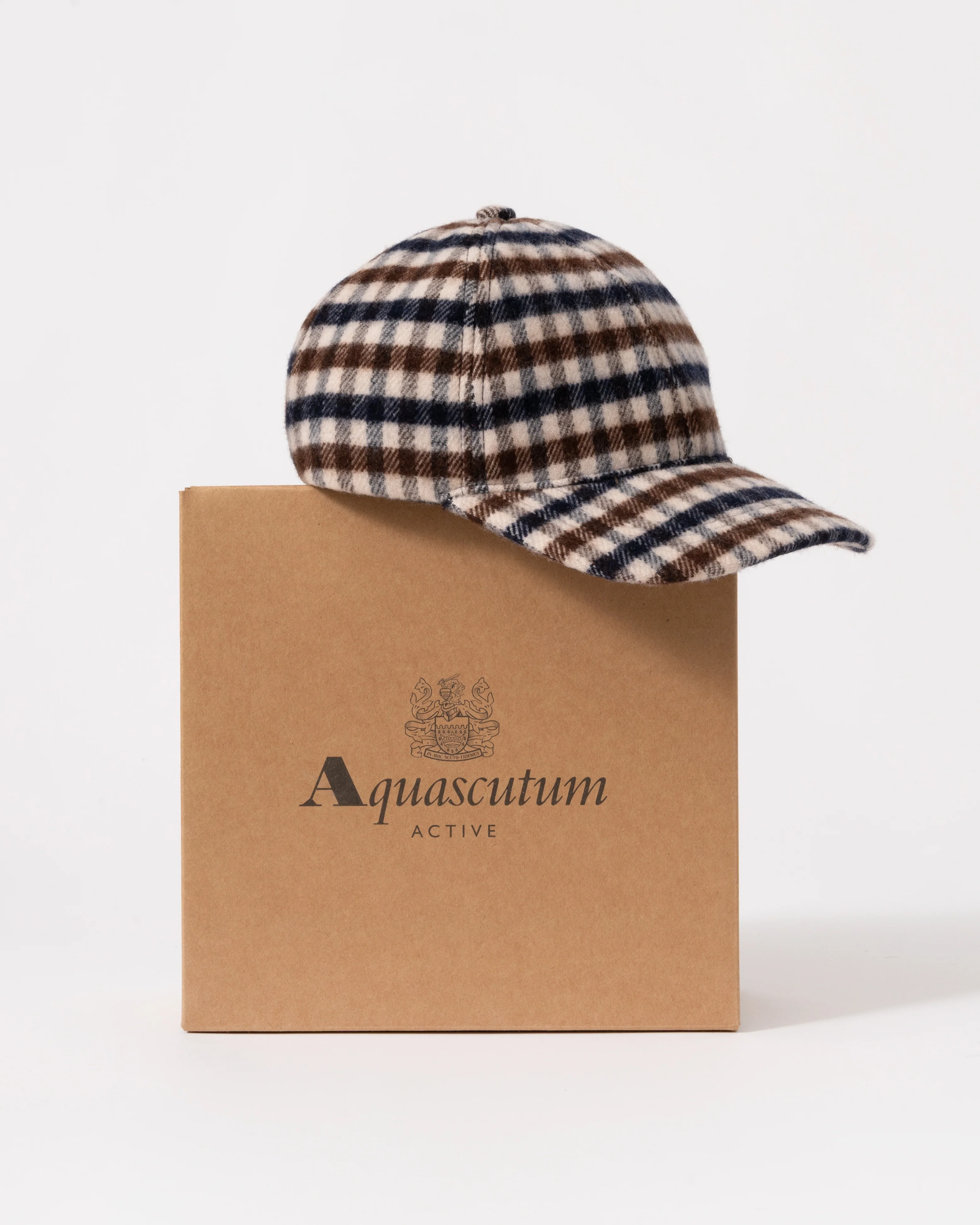 Aquascutum Club Check Baseball Cap - Club Check 28 - Image 2
