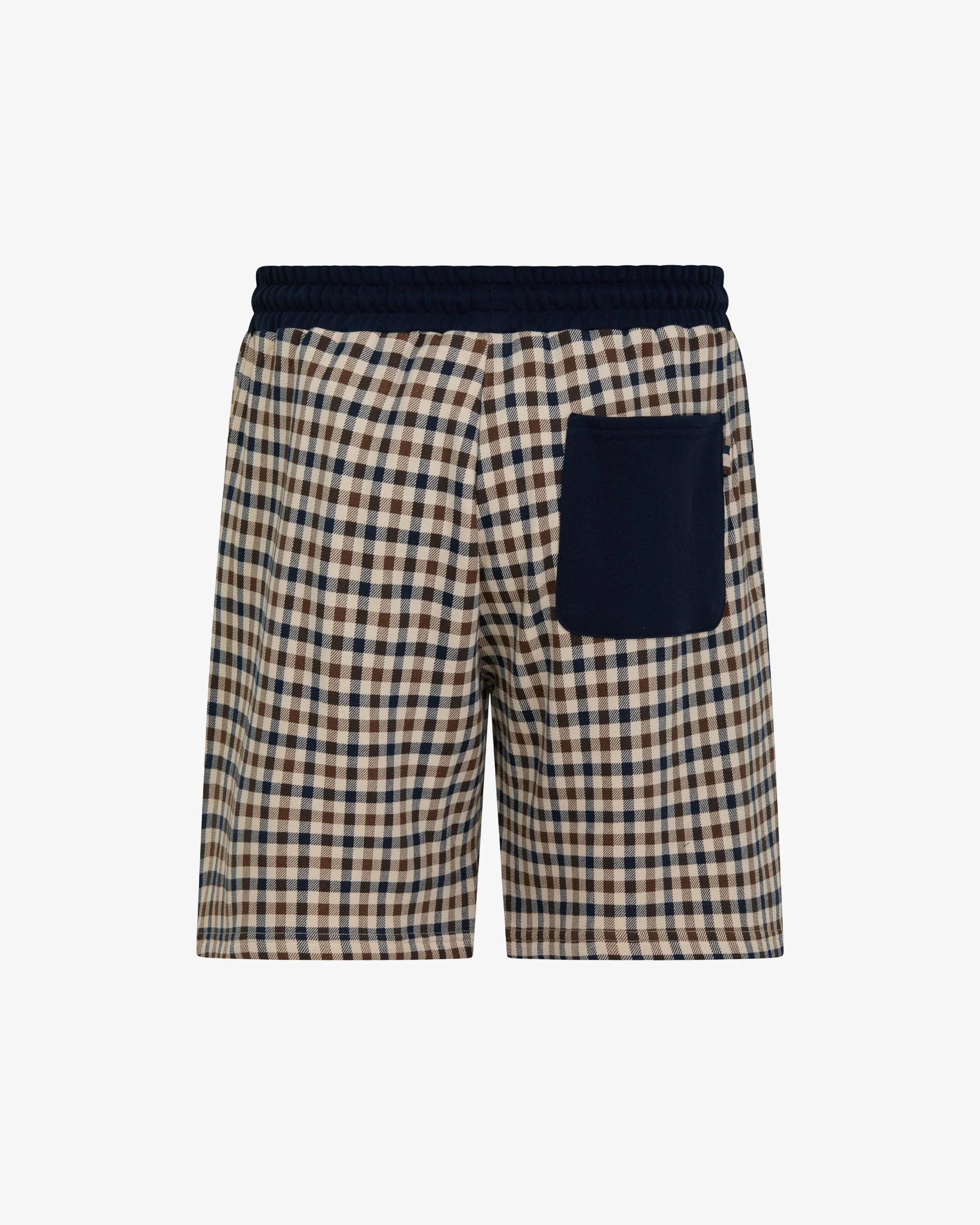 Aquascutum Mens Club Check Shorts - Navy 11 - Image 3