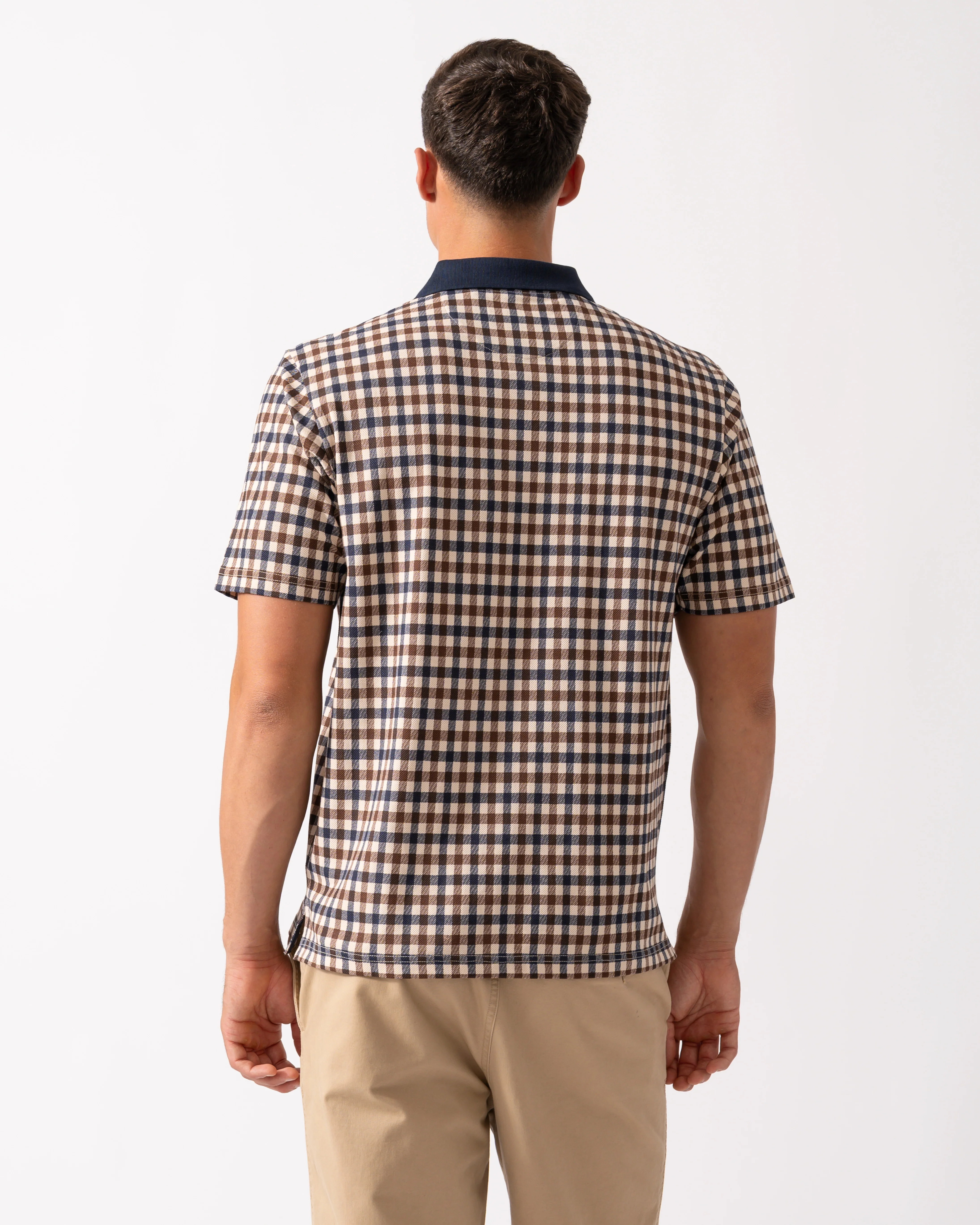 Aquascutum Mens Iconic Polo - Navy 11 - Image 4