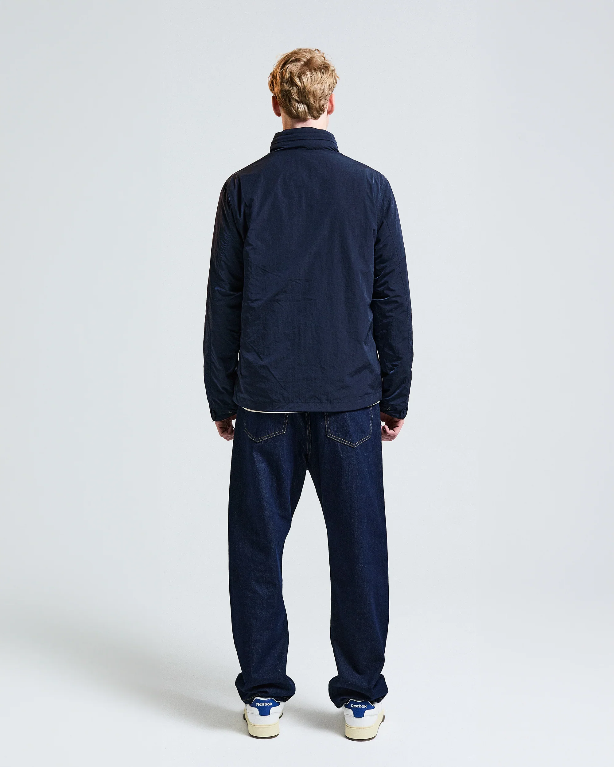 Aquascutum Mens Lamina Mock Neck Jacket - Navy 11 - Image 3