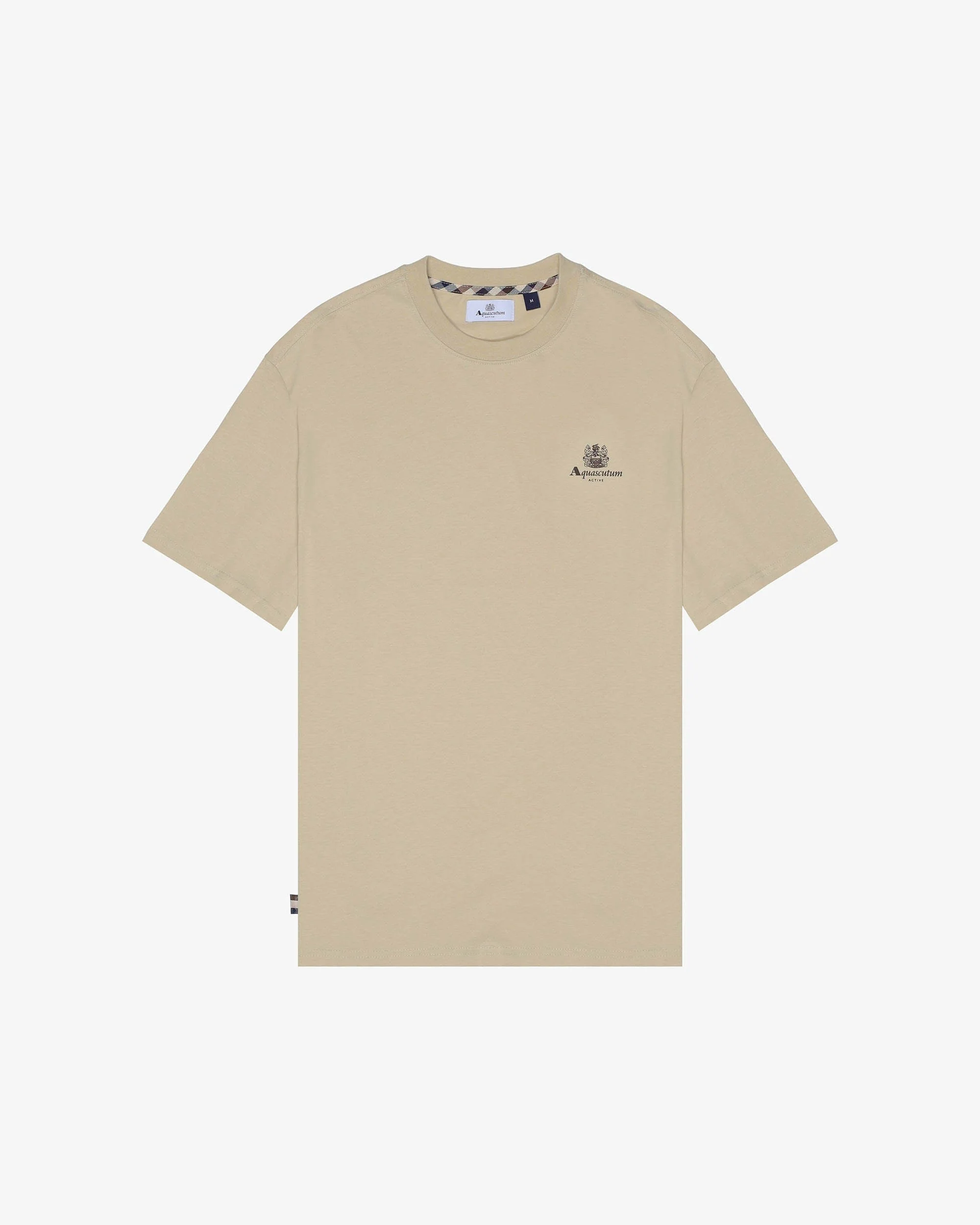 Aquascutum Mens Small Logo T-Shirt - Beige 03 - Image 5
