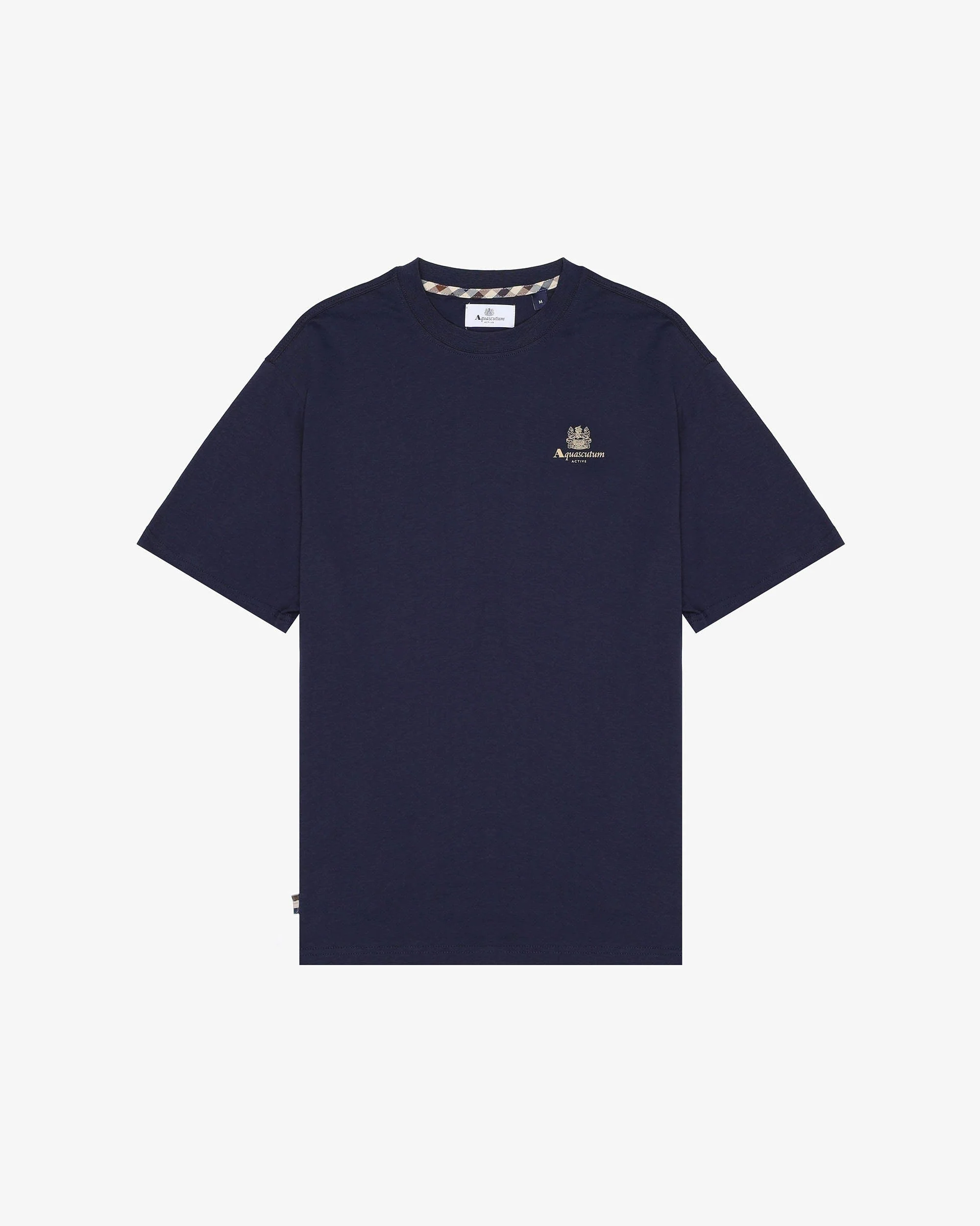 Aquascutum Mens Small Logo T-Shirt - Navy 11 - Image 5