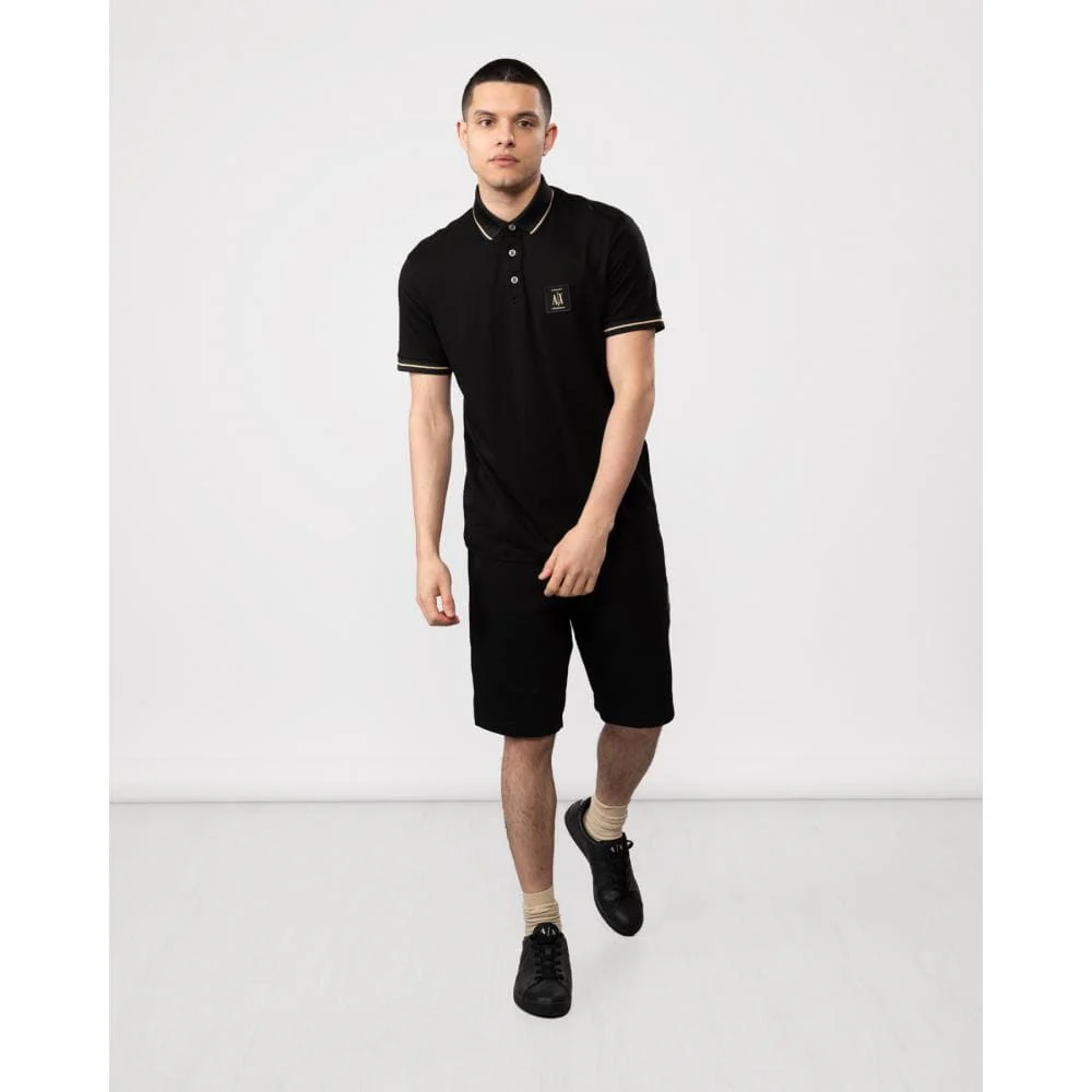 Armani Exchange A|X Patch Logo Mens Polo Shirt - Image 5