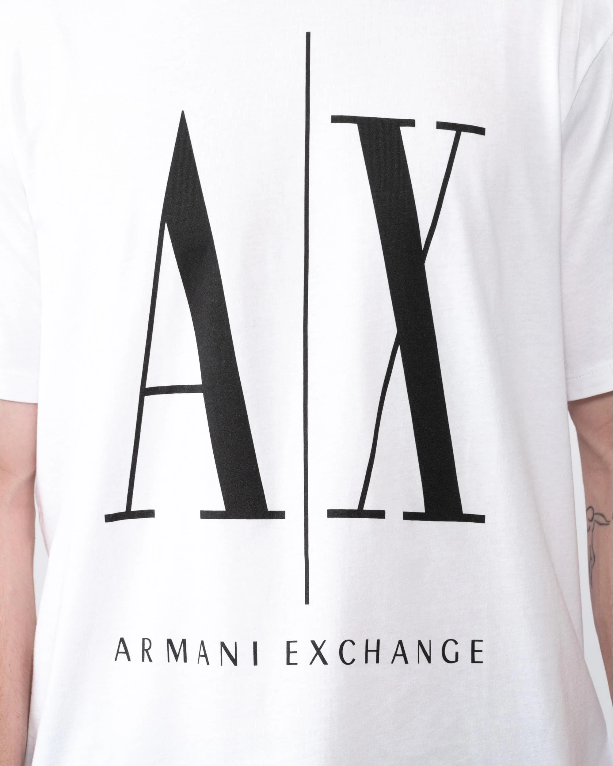 Armani Exchange Large A|X Logo Mens T-Shirt - Image 2