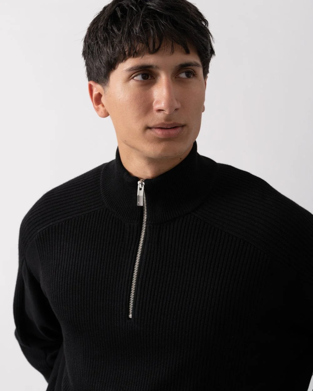 Armani Exchange Mens 1/4 Zip Jumper - Image 2