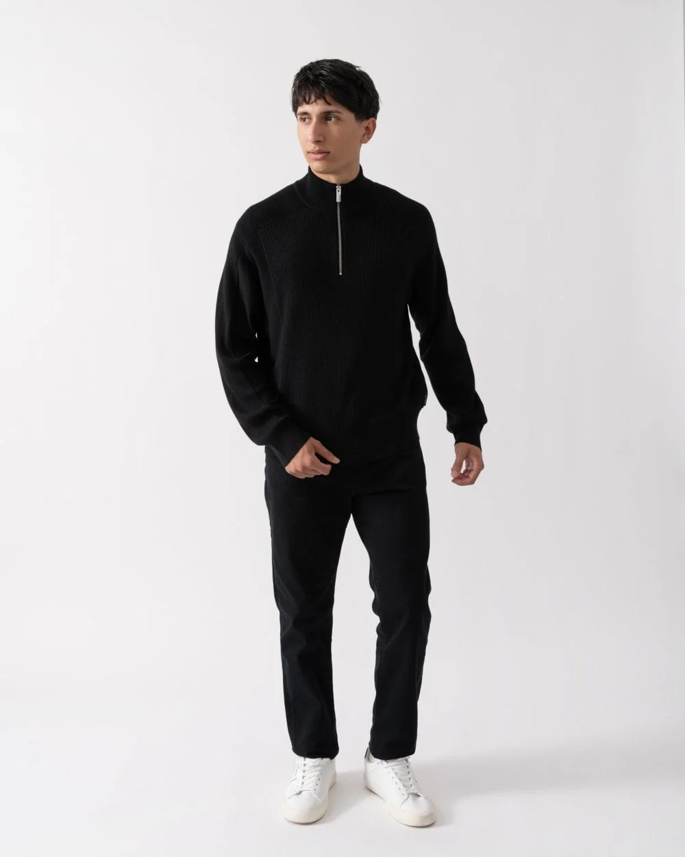 Armani Exchange Mens 1/4 Zip Jumper - Image 3