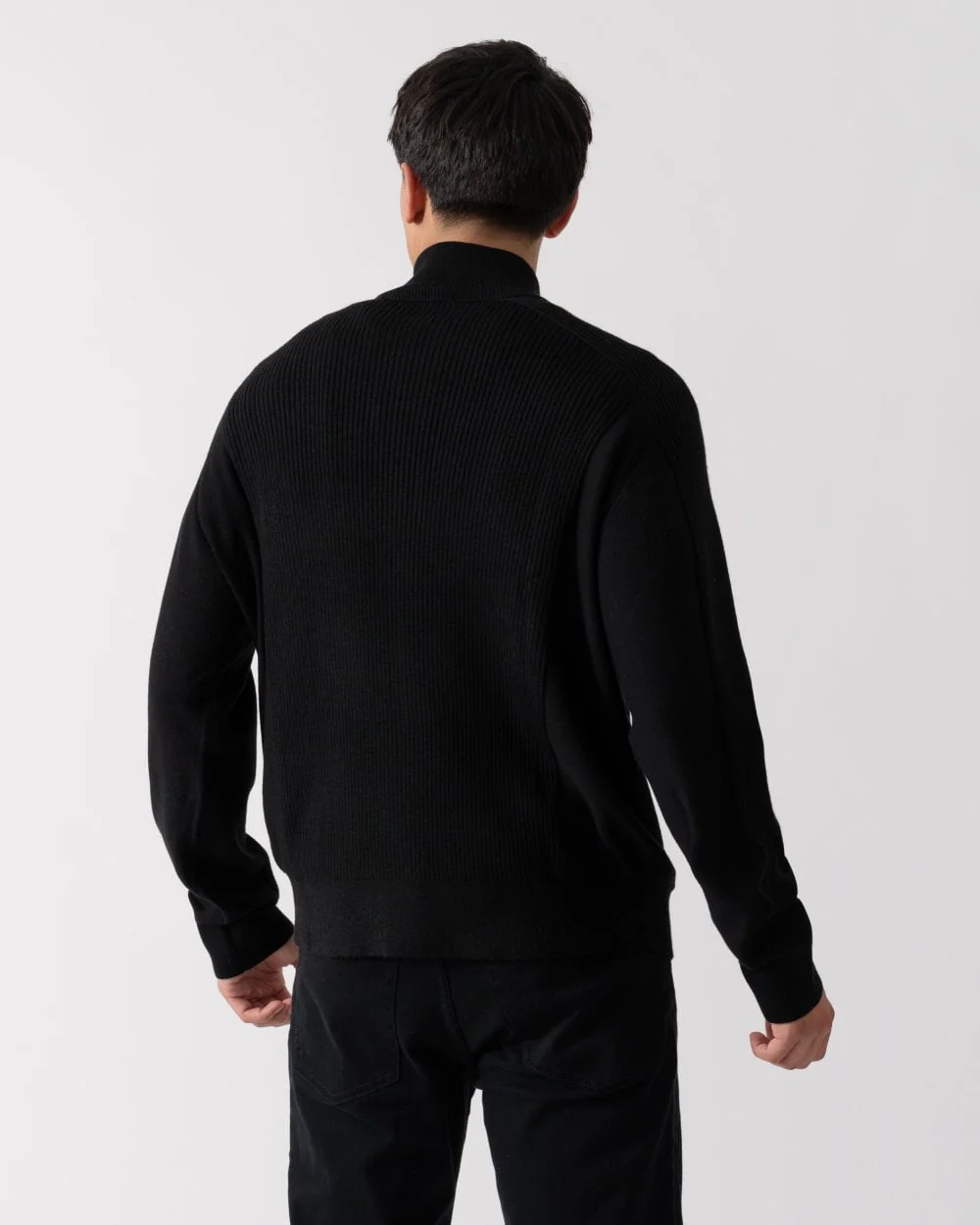 Armani Exchange Mens 1/4 Zip Jumper - Image 4