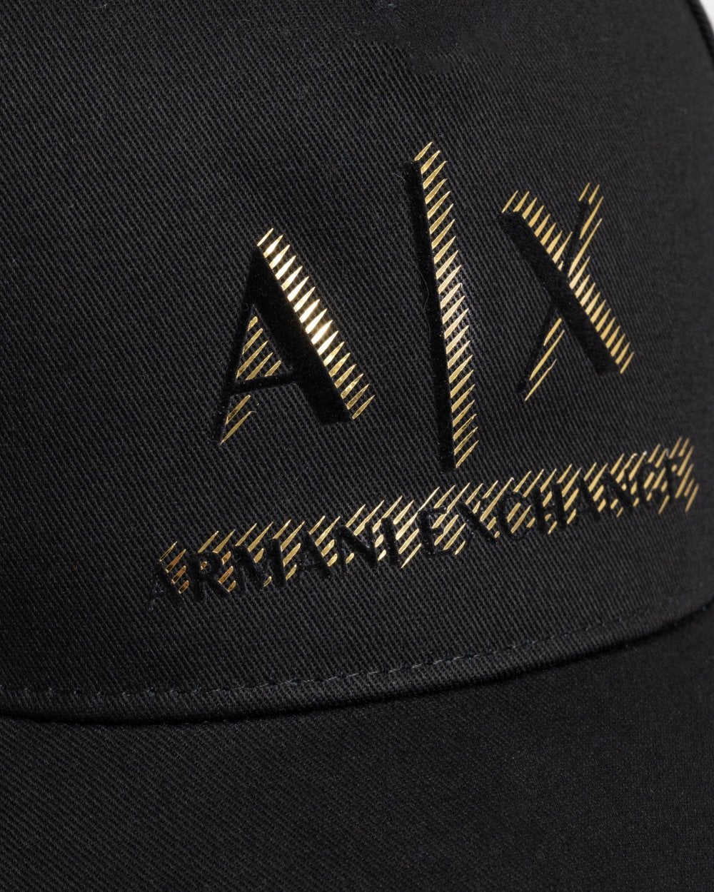 Armani Exchange Mens 3D A|X Logo Baseball Cap - Image 3