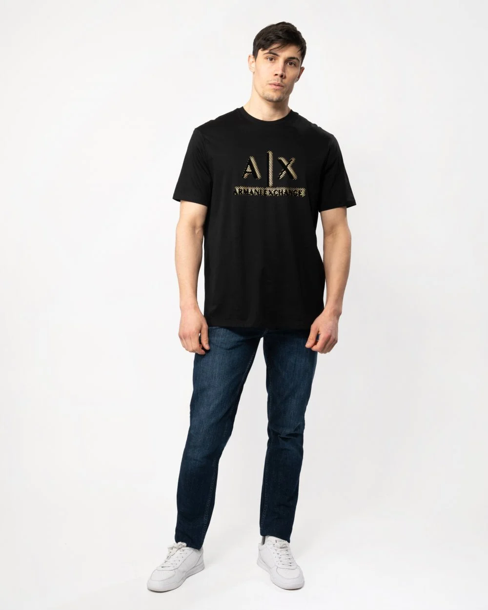 Armani Exchange Mens 3D A|X Logo T-Shirt - Image 3