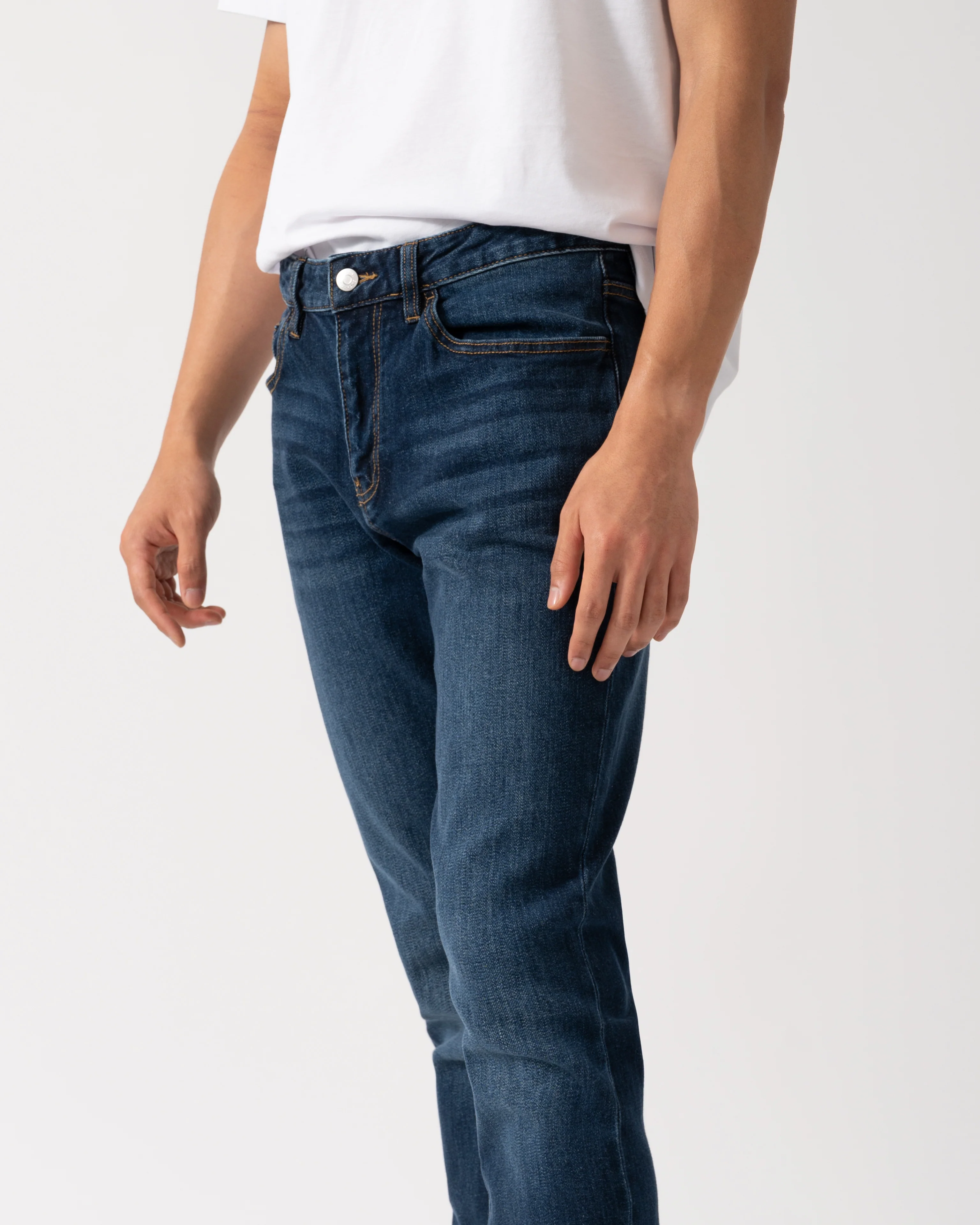 Armani Exchange Mens 5 Pockets Jeans - Blue Denim MB001 - Image 4