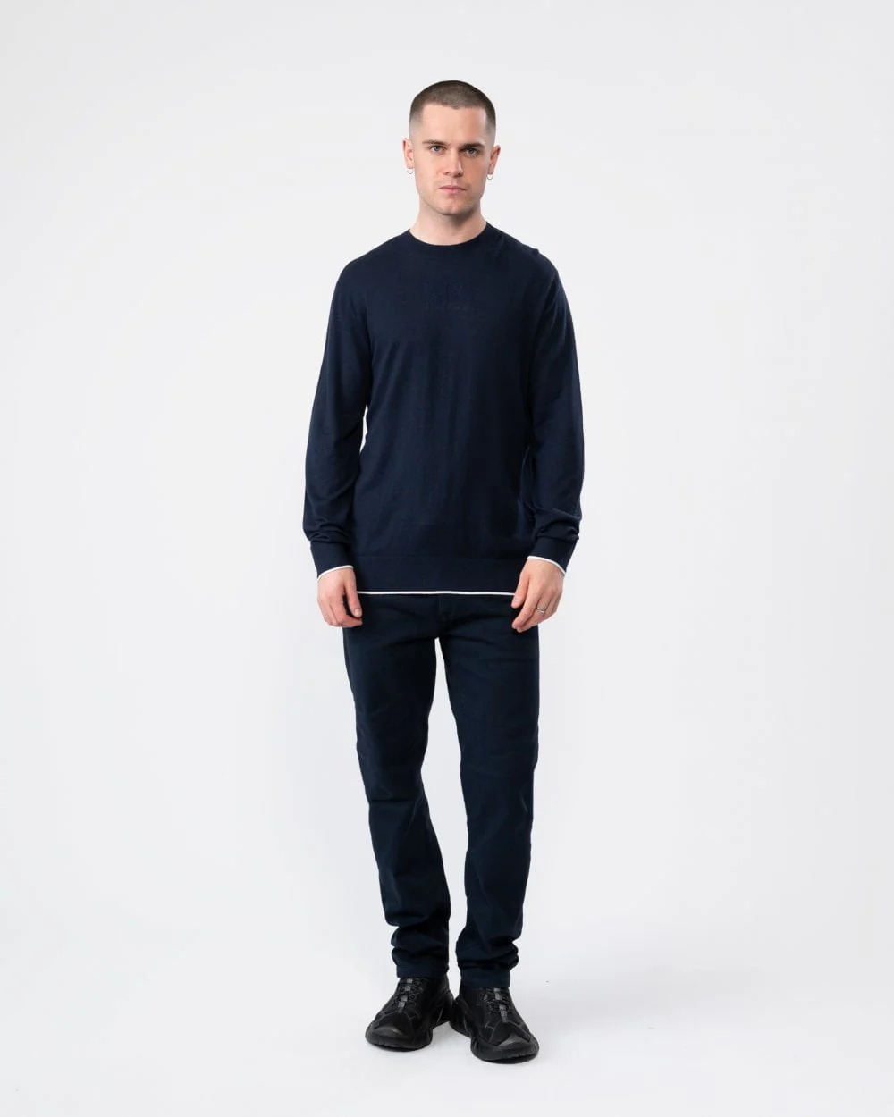 Armani Exchange Mens A|X Logo Jumper - Image 3