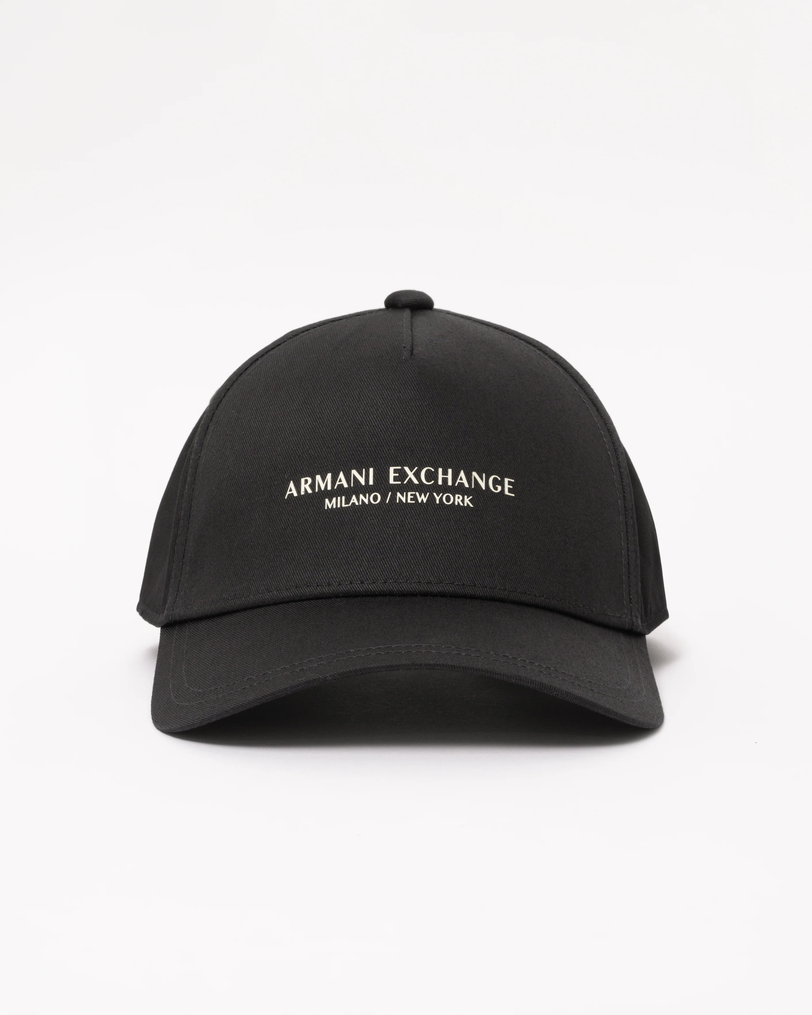 Armani Exchange Mens Milano/New York Logo Baseball Cap - Black UC001 - Image 2