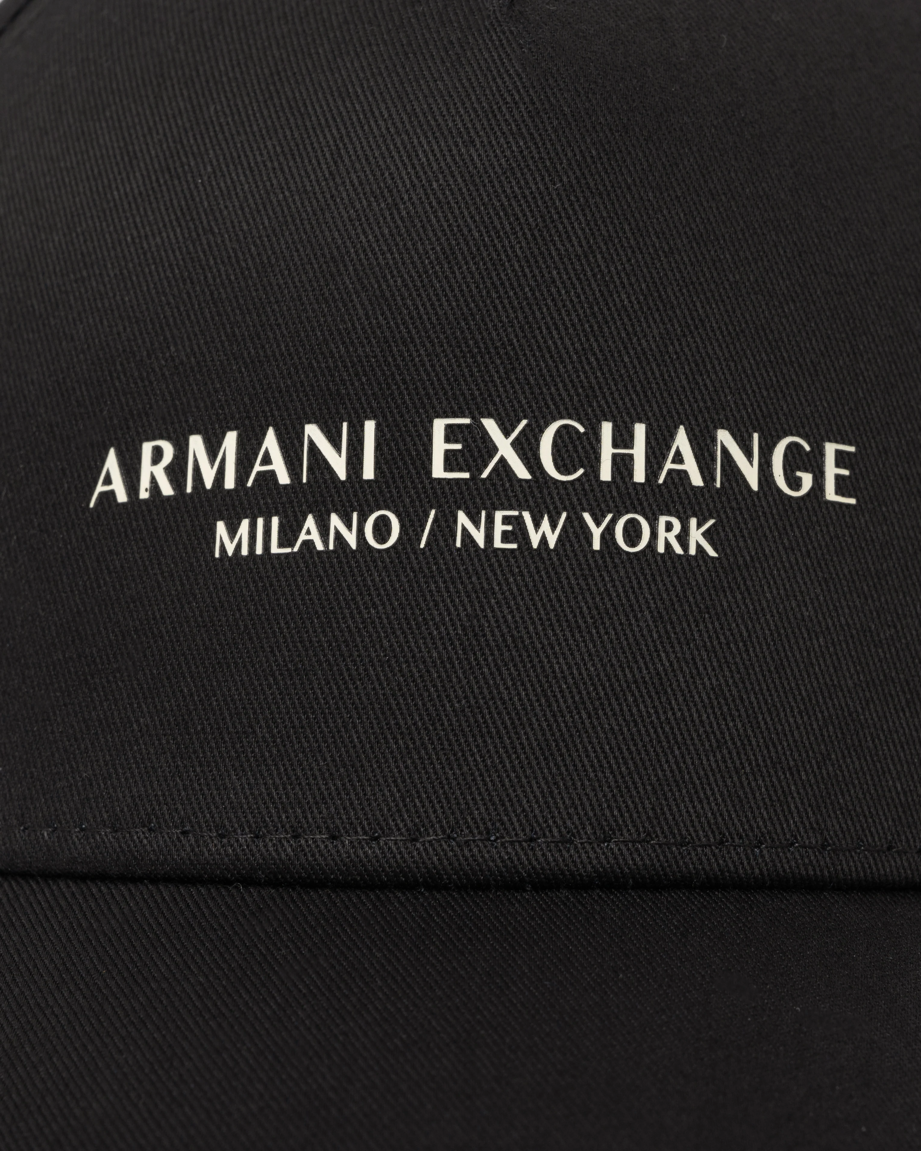 Armani Exchange Mens Milano/New York Logo Baseball Cap - Black UC001 - Image 4
