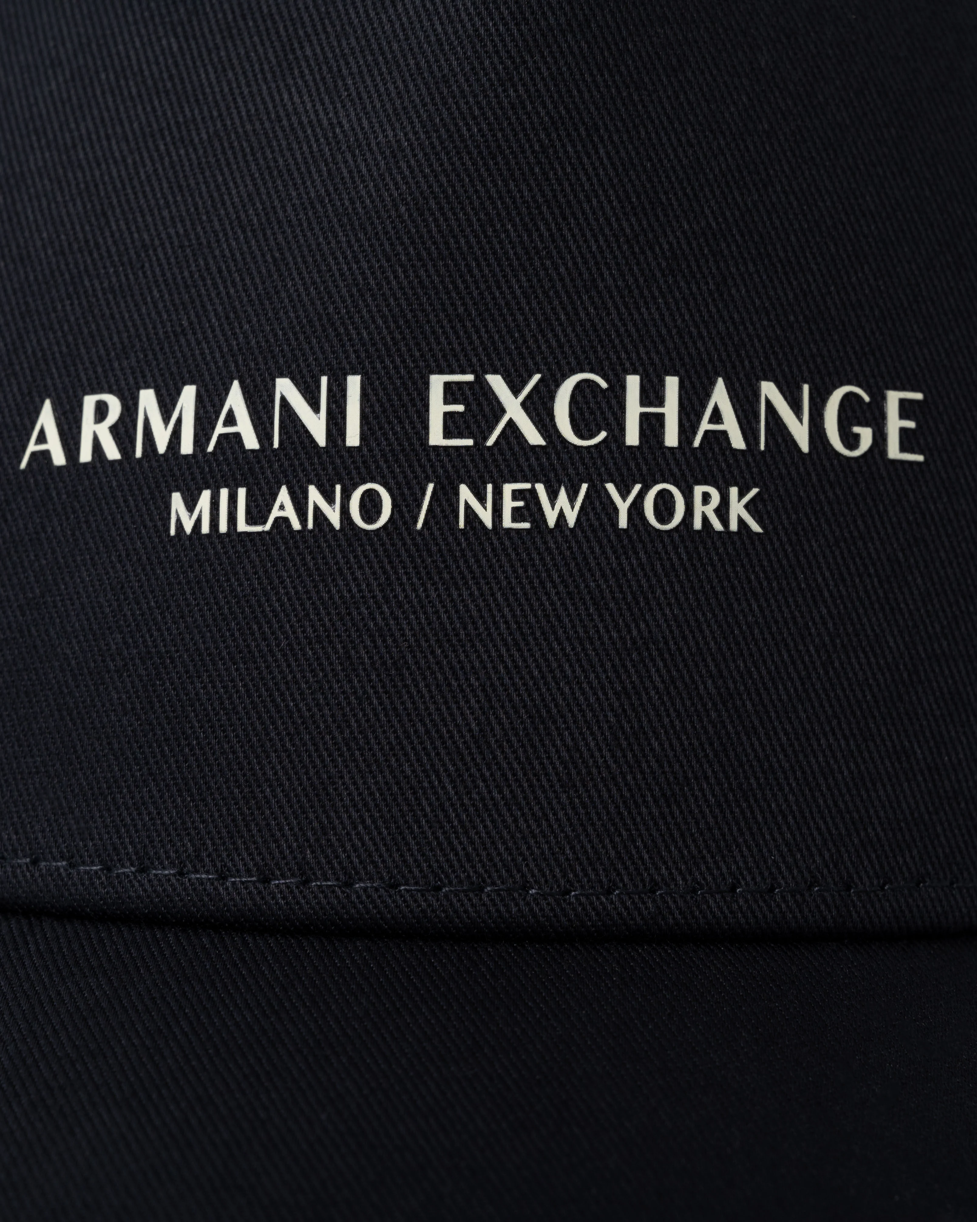 Armani Exchange Milano/New York Logo Baseball Cap - Deep Navy UB101 - Image 4