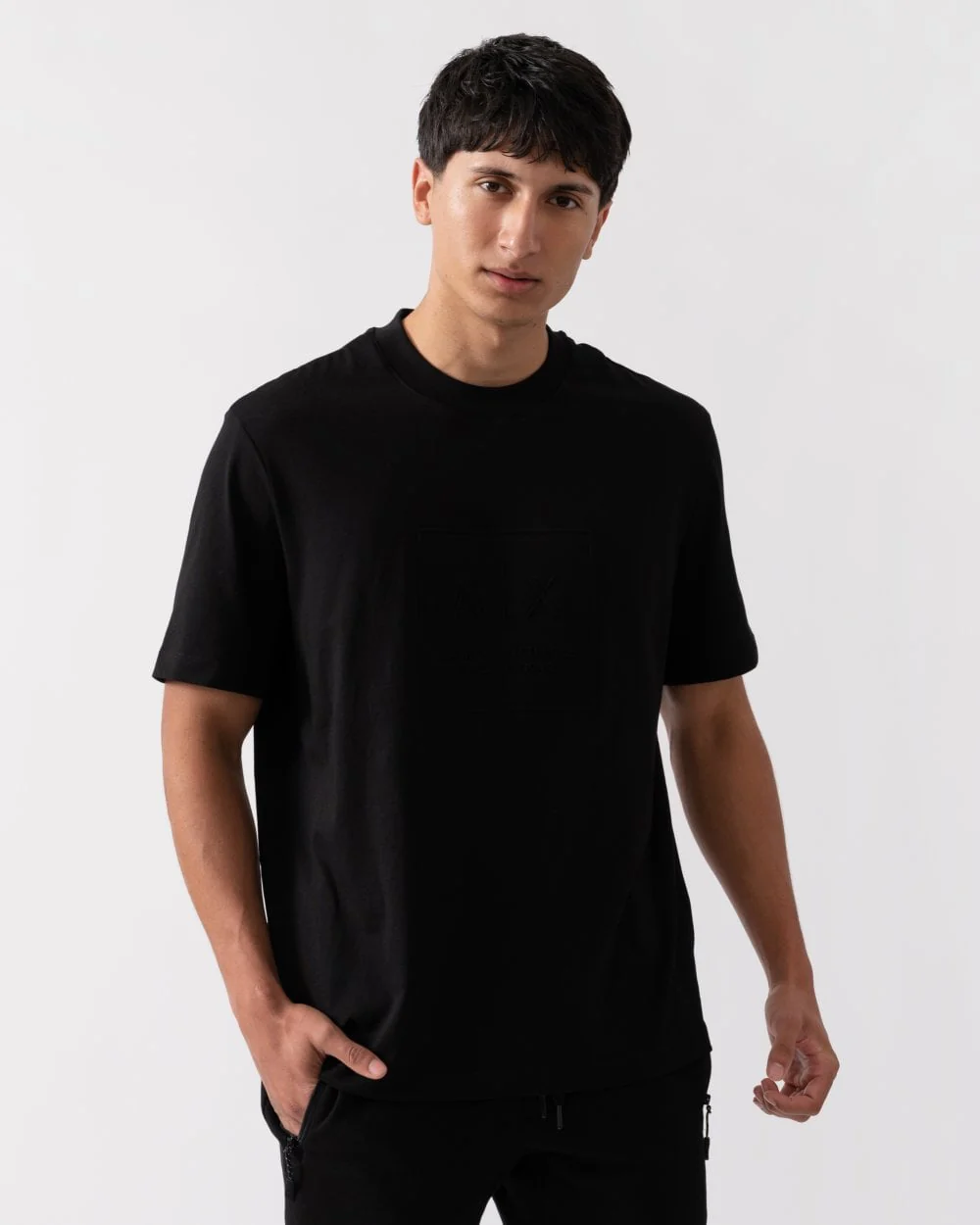 Armani Exchange Mens Black Edition Logo T-Shirt