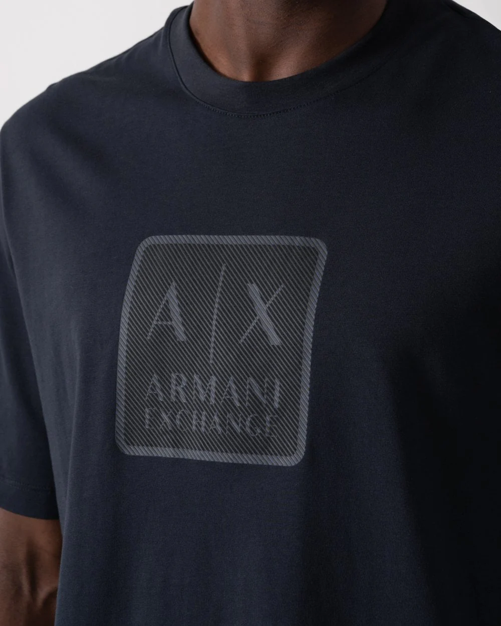 Armani Exchange Mens Centre Logo Print T-Shirt - Image 2