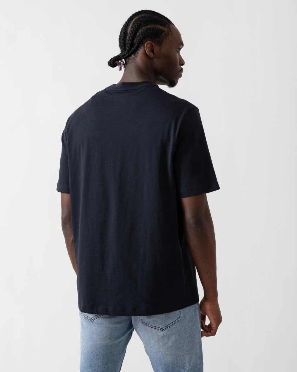Armani Exchange Mens Centre Logo Print T-Shirt - Image 4