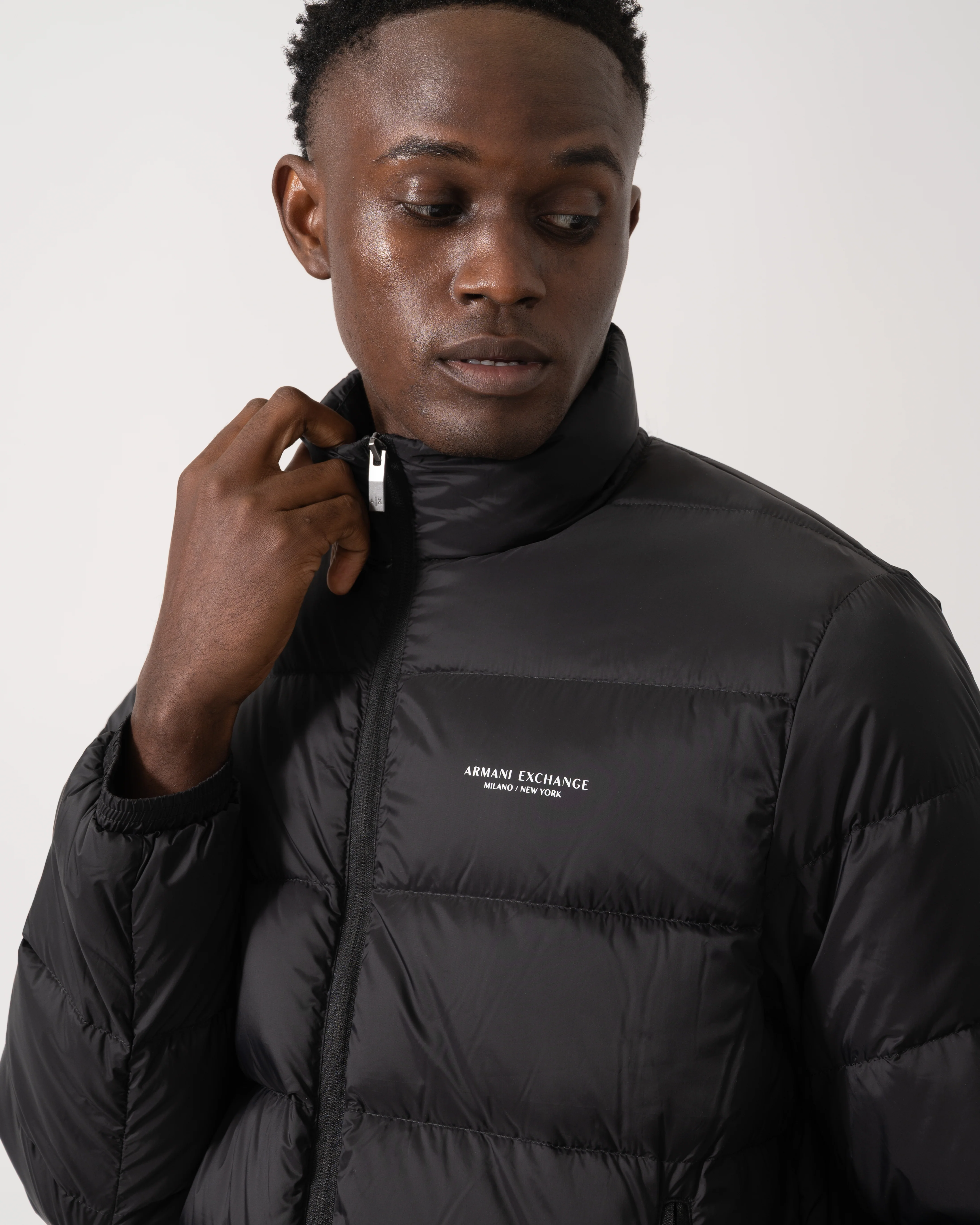 Armani Exchange Mens Down Jacket XM001575-AF16927 - Black UC001 - Image 2