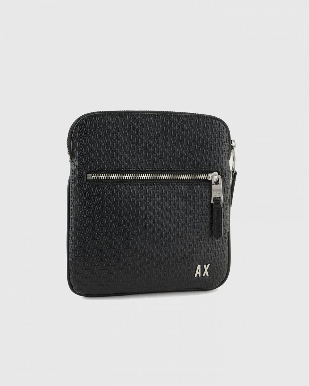 Armani Exchange Mens Embossed Logo Pattern Messenger Bag - Image 2
