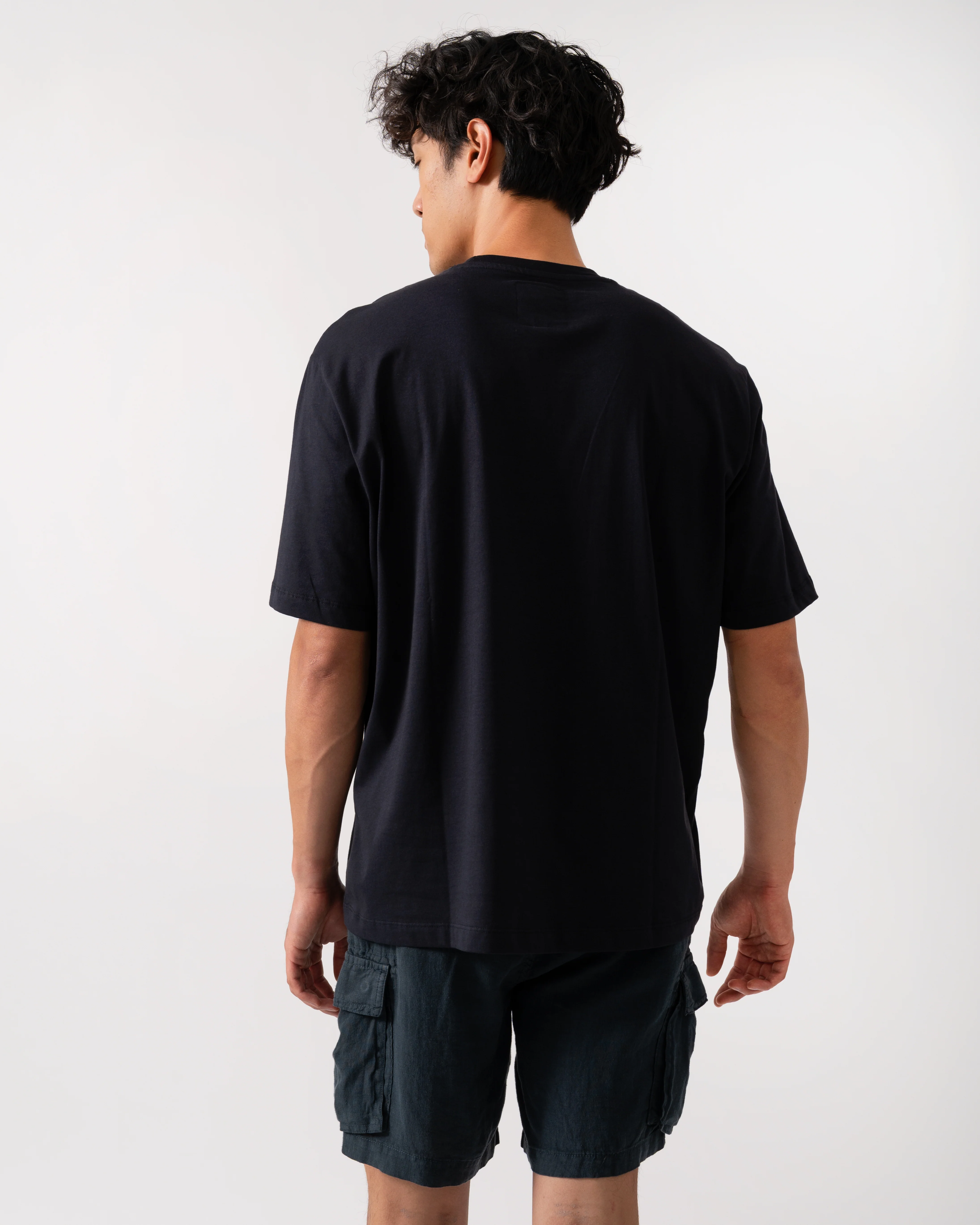 Armani Exchange Mens Embroidered A|X Centre Logo T-Shirt - Deep Navy UB101 - Image 4