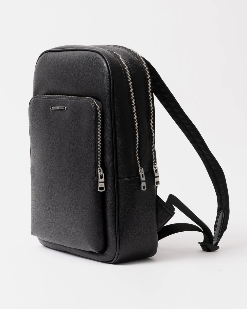 Armani Exchange Mens Faux Leather Backpack - Black UC001 - Image 3