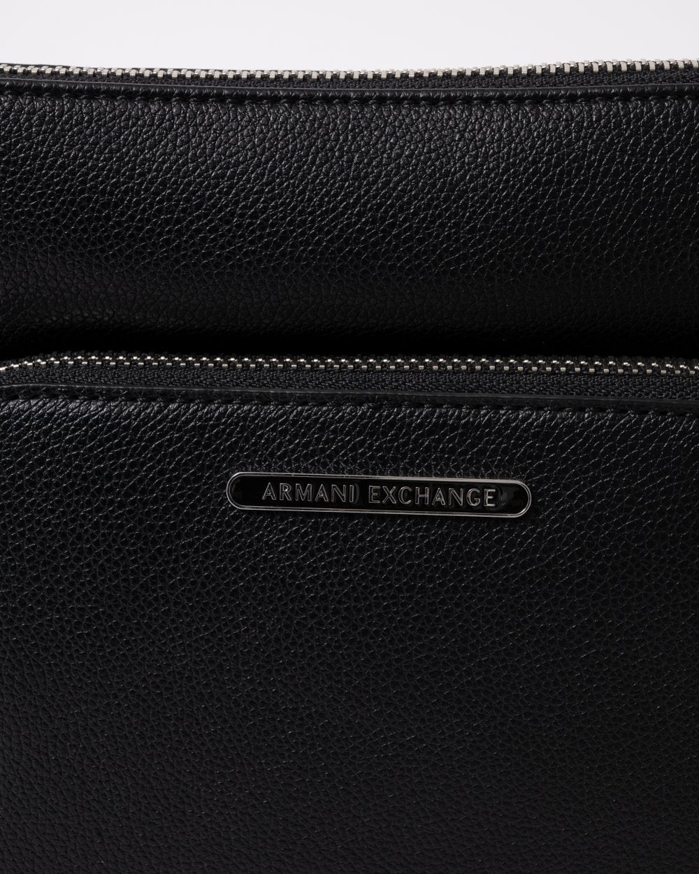 Armani Exchange Mens Faux Leather Messenger Bag - Black UC001 - Image 2