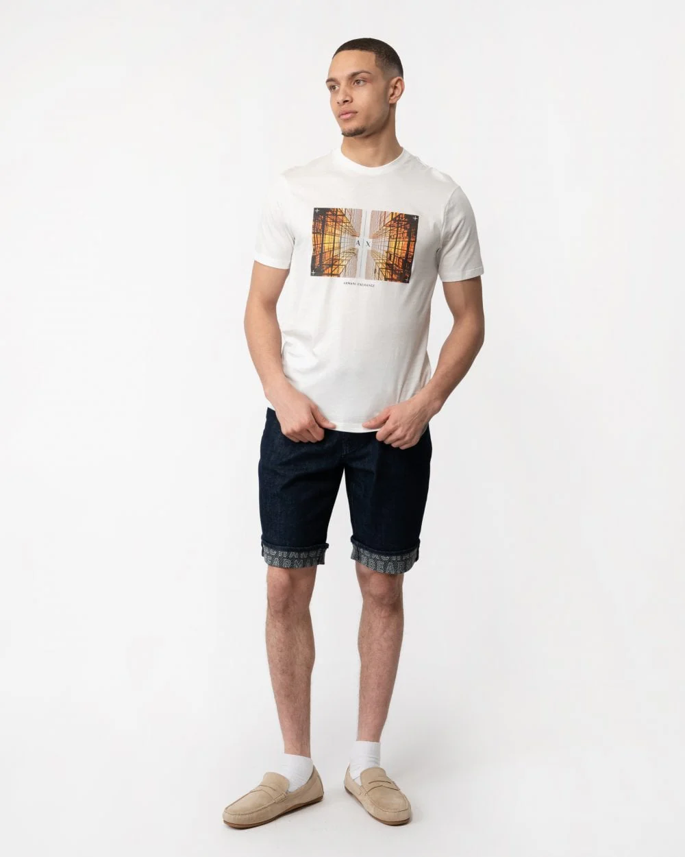 Armani Exchange Mens Graphic Print T-Shirt - Image 3