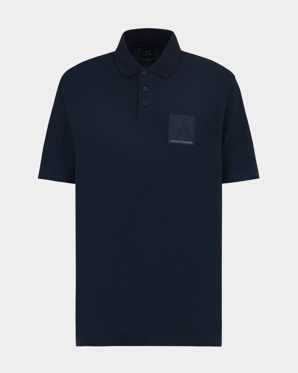 Armani Exchange Mens Logo Patch Polo Shirt - Image 5