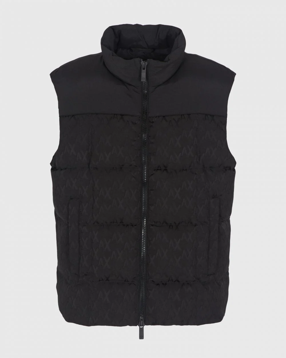 Armani Exchange Mens Logo Pattern Padded Gilet - Image 5