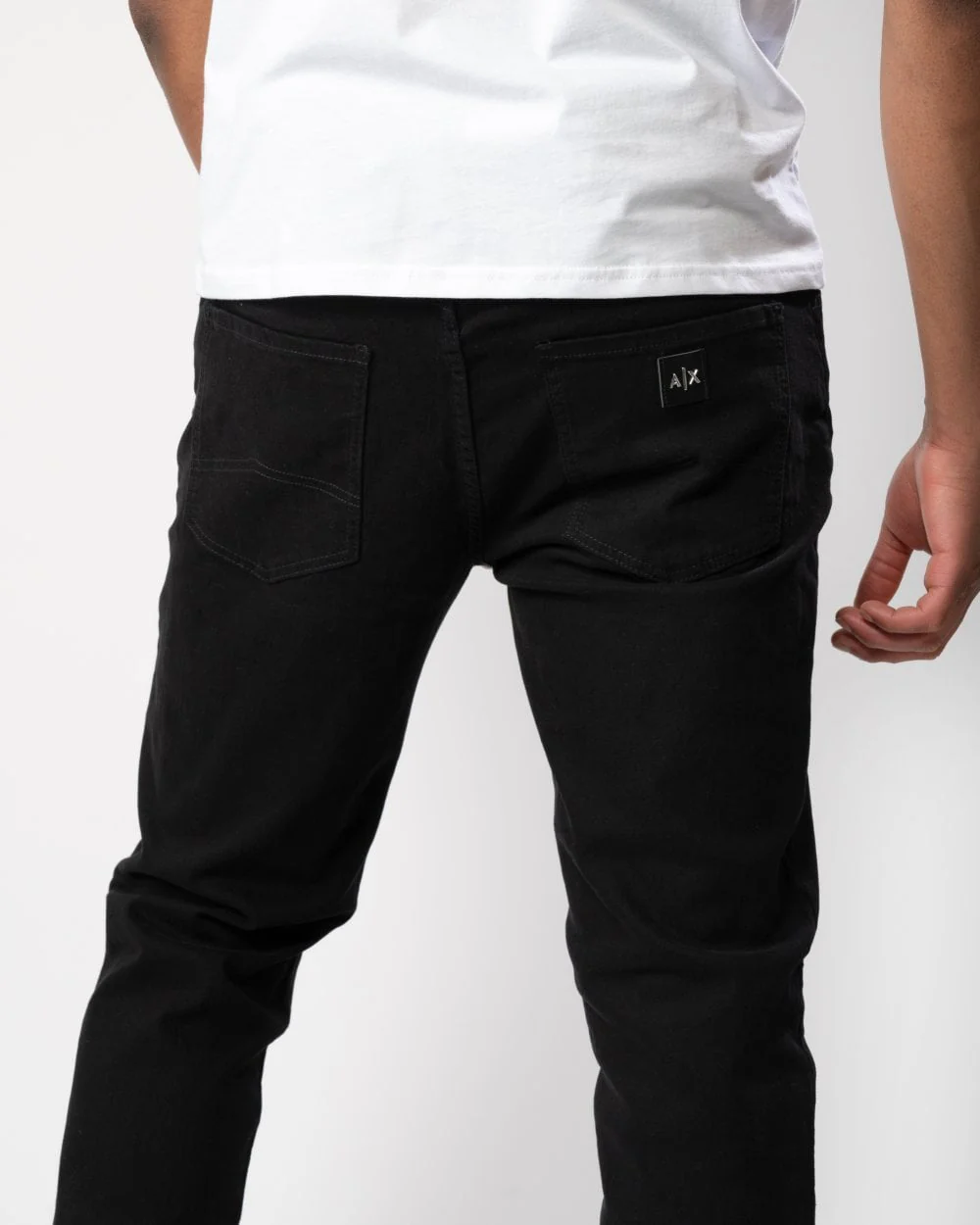 Armani Exchange Mens Logo Pocket Jeans - Image 3