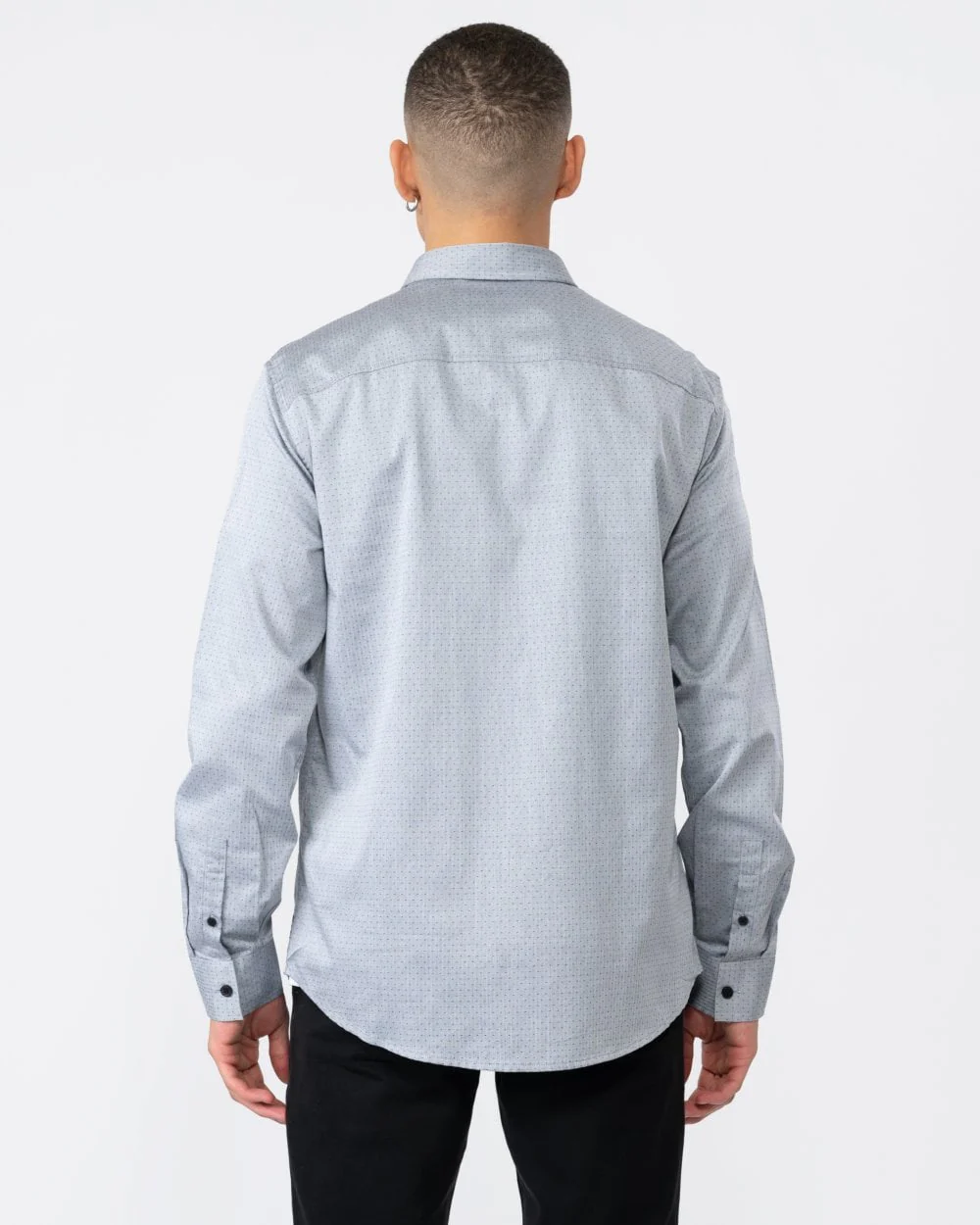 Armani Exchange Mens Long Sleeve Microdot Shirt - Image 4