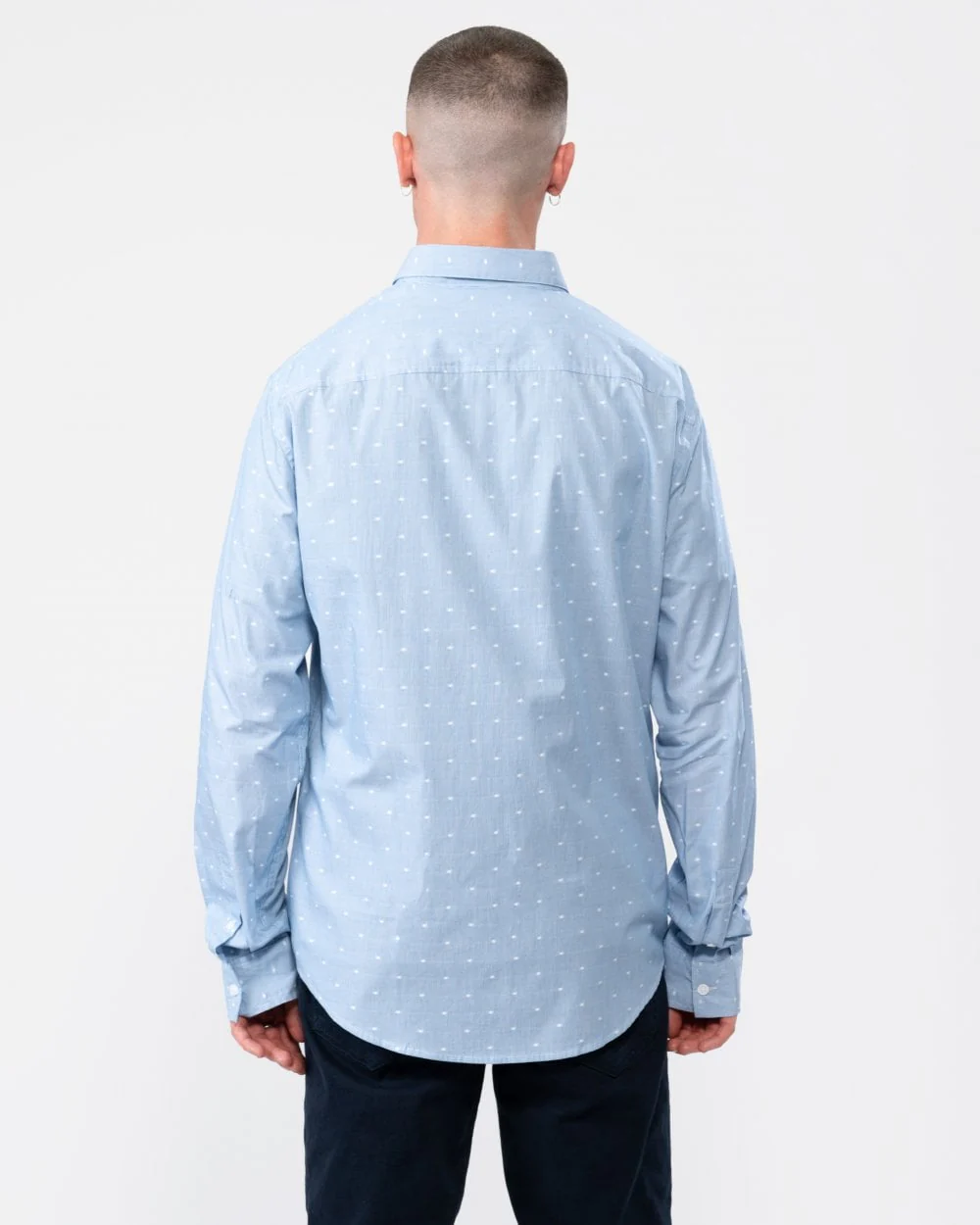 Armani Exchange Mens Long Sleeve Spotted Shirt - Image 4