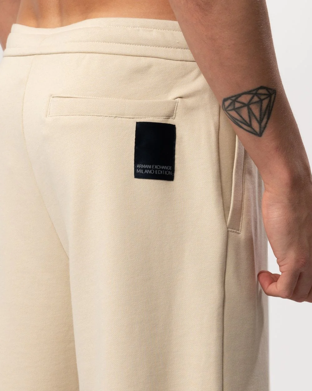 Armani Exchange Mens Milano Edition French Terry Shorts - Image 3