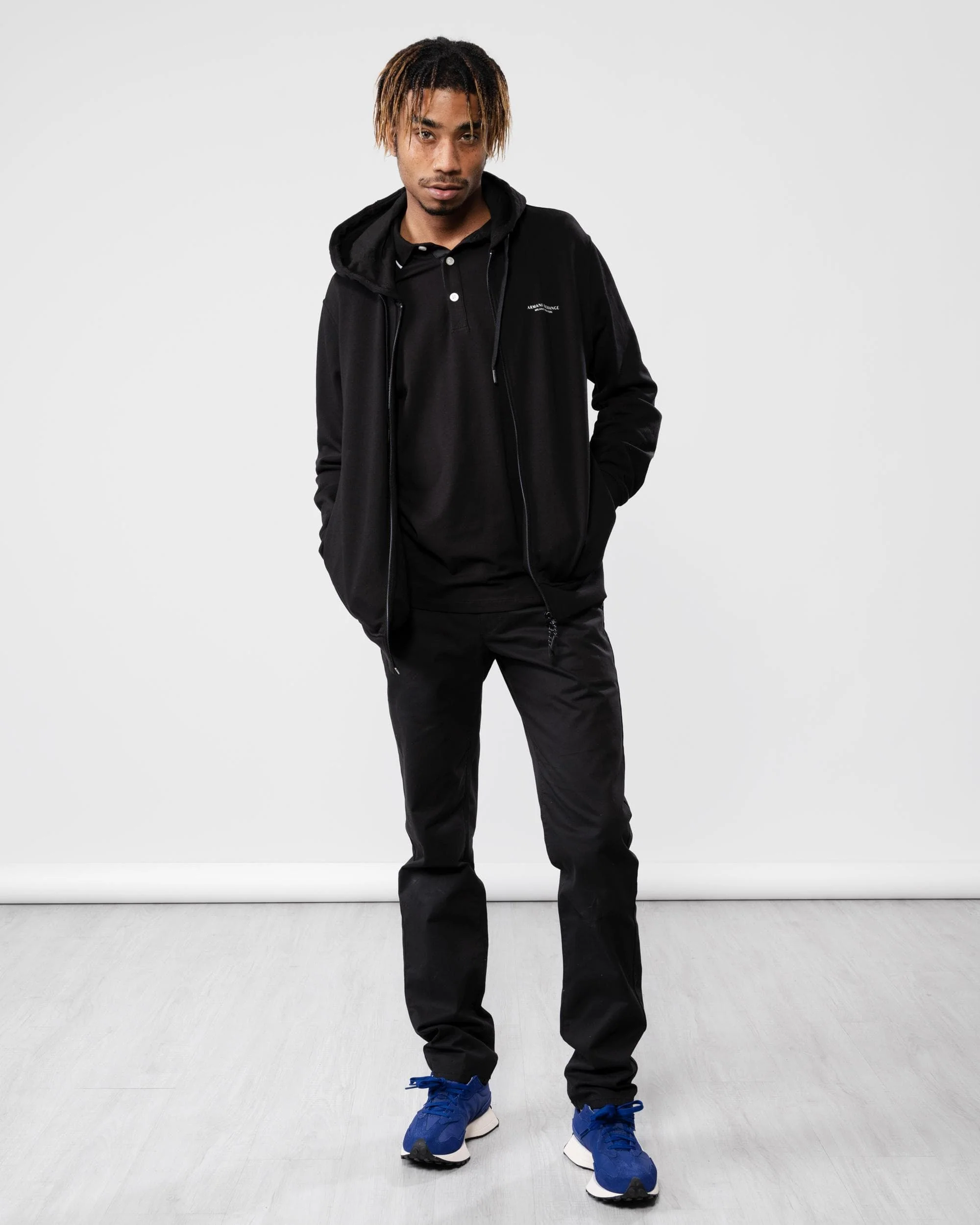Armani Exchange Mens Milano/New York Zip Up Hoodie - Image 3