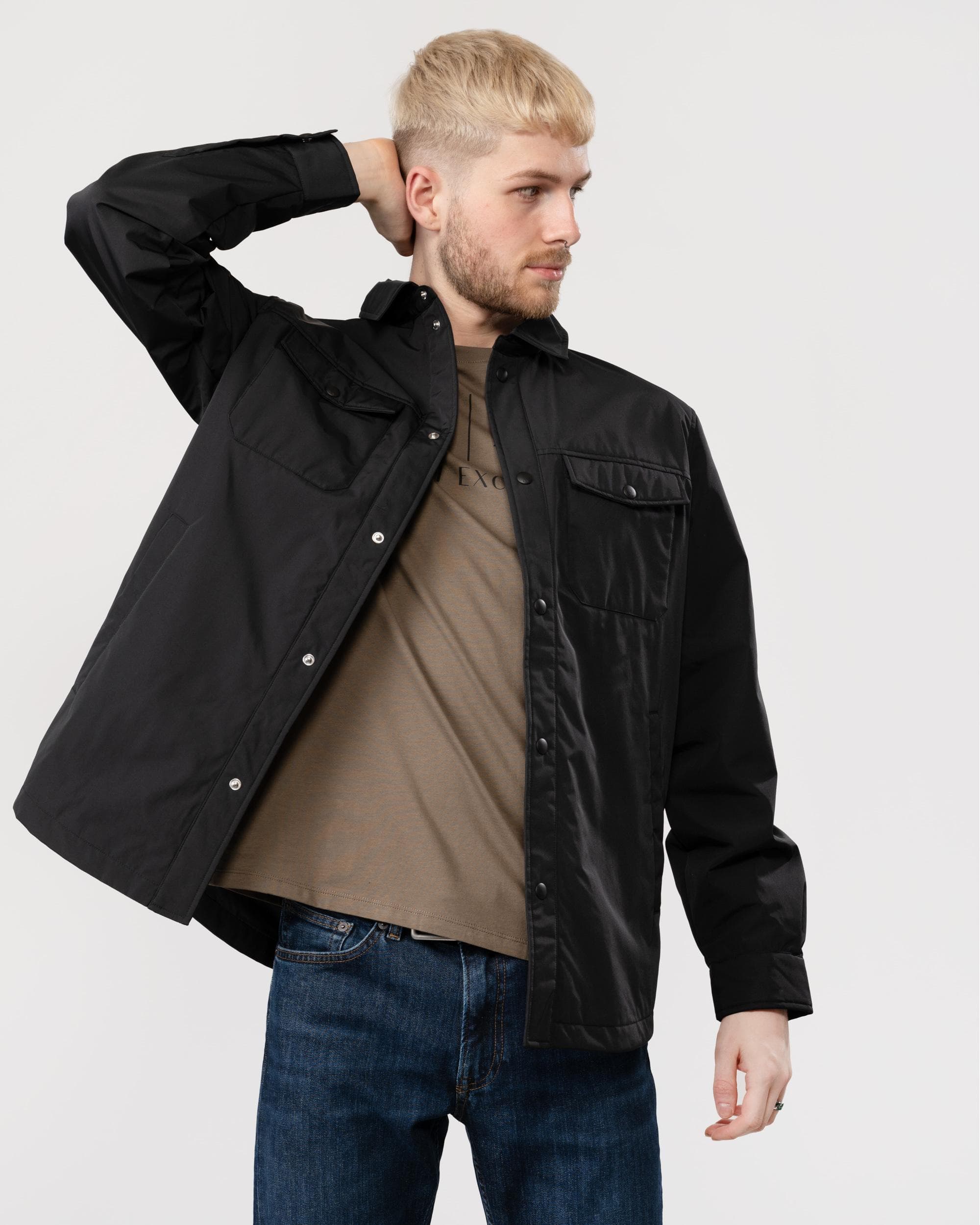 Armani Exchange Mens Padded Overshirt - Image 2
