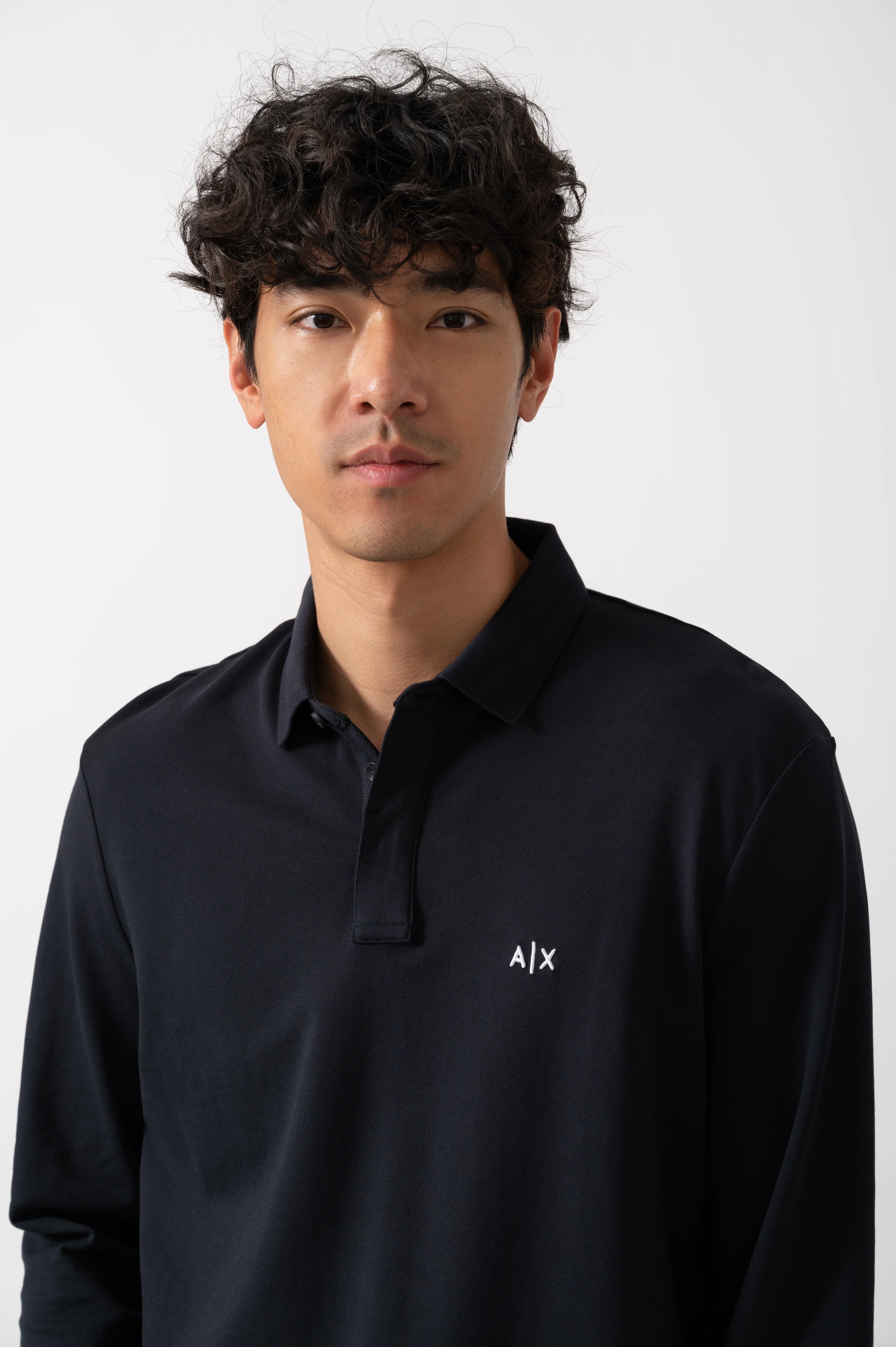Armani Exchange Mens Polo Shirt XM001288-AF17321 - Deep Navy UB101 - Image 2