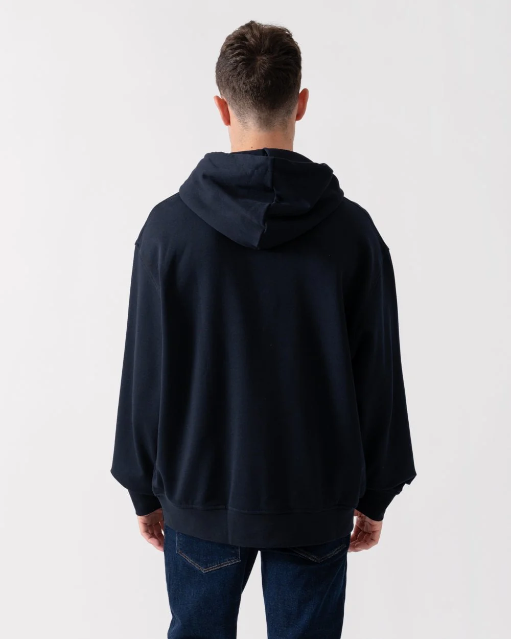 Armani Exchange Mens Pullover Monogram Logo Hoodie - Image 4