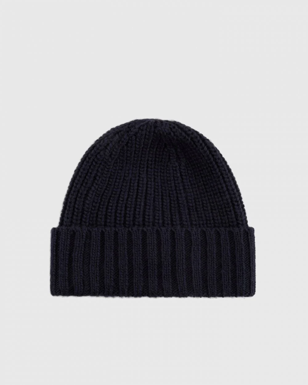Armani Exchange Mens Rib Knit Patch Logo Beanie - Image 2