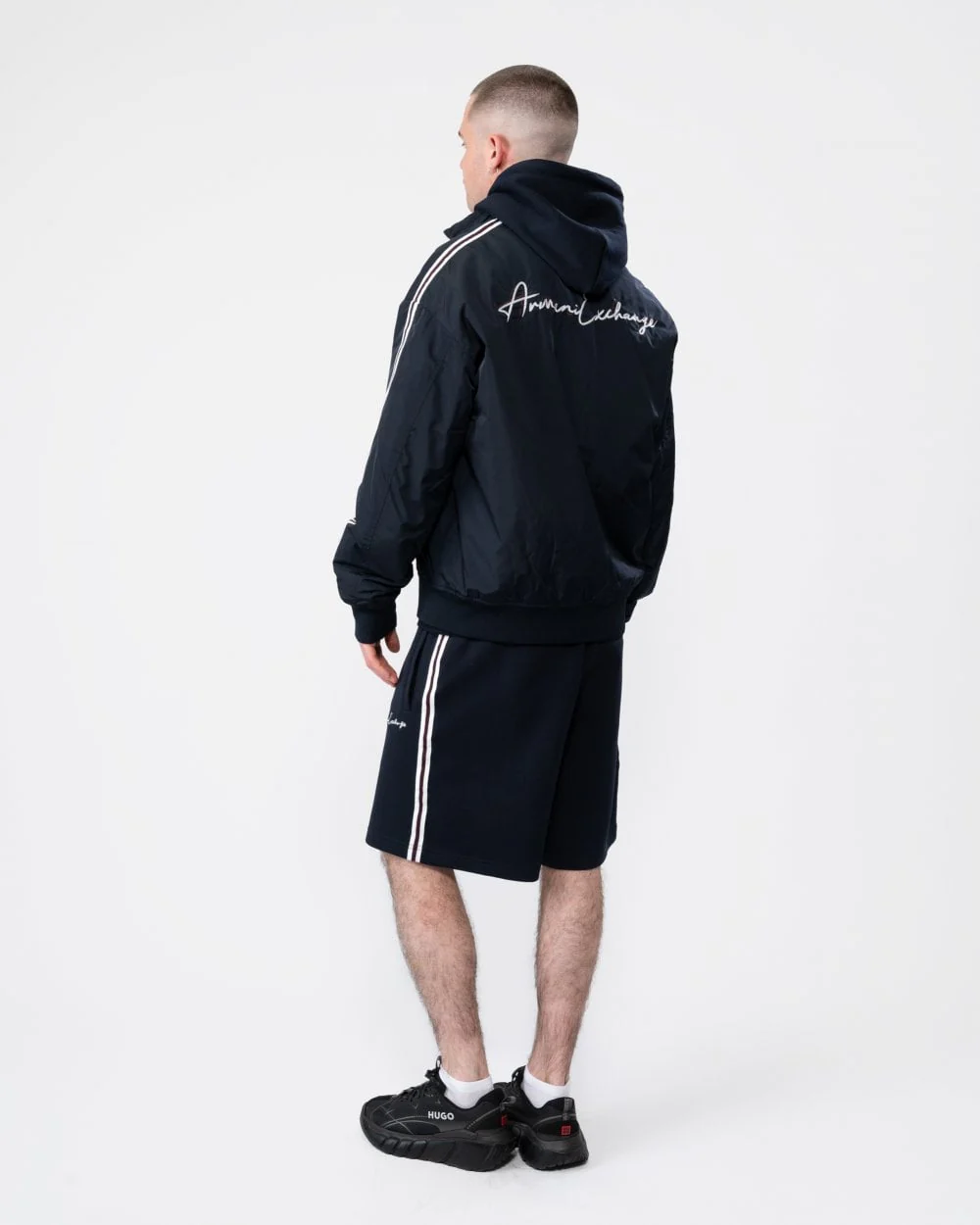 Armani Exchange Mens Signature Bomber - Image 4