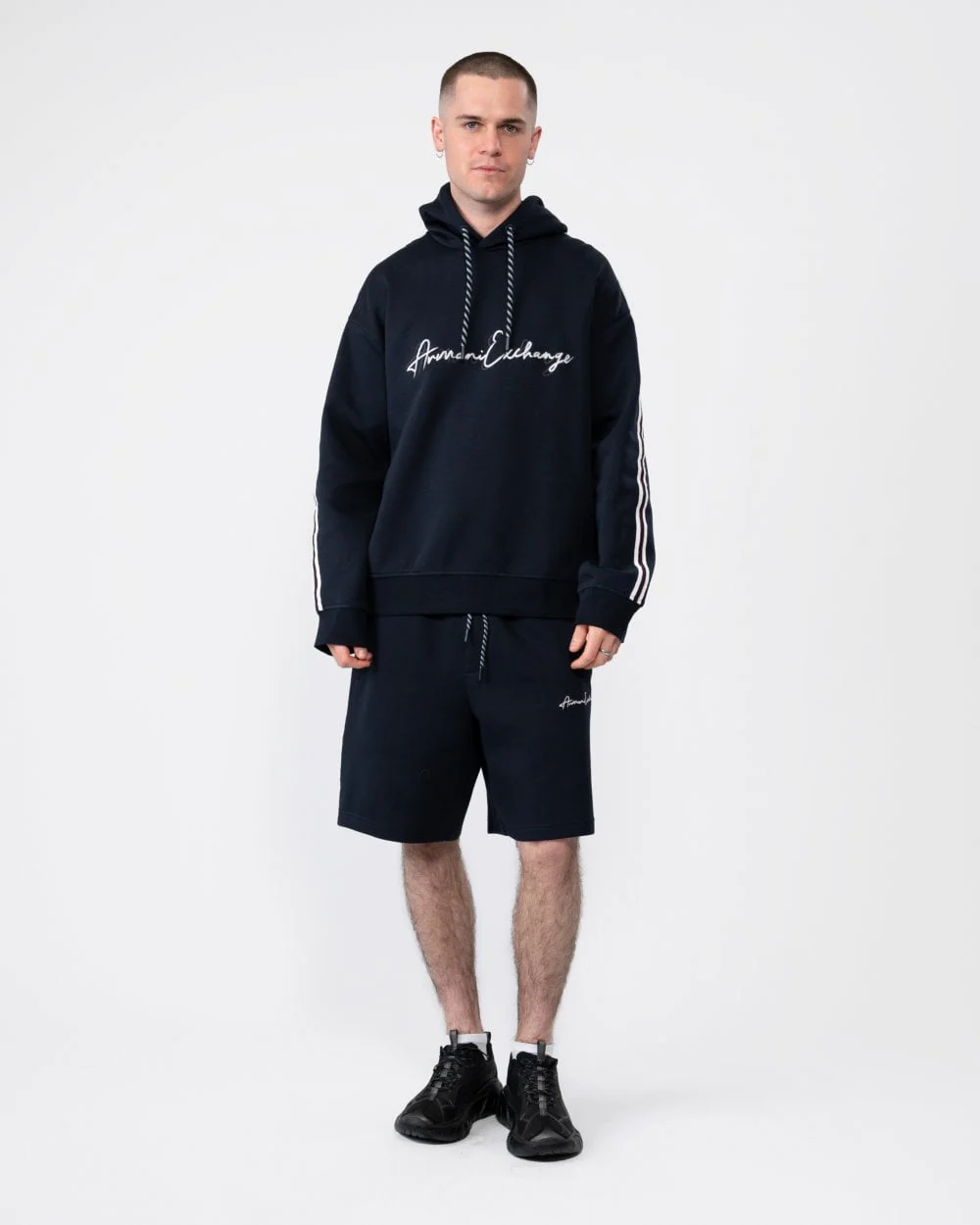 Armani Exchange Mens Signature Hoodie - Image 3