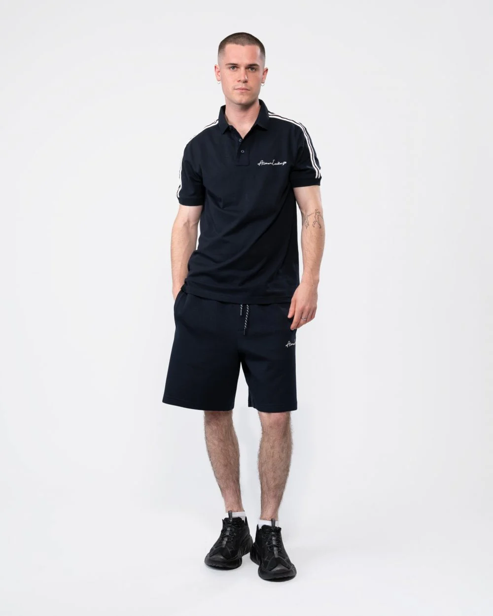 Armani Exchange Mens Signature Polo - Image 3