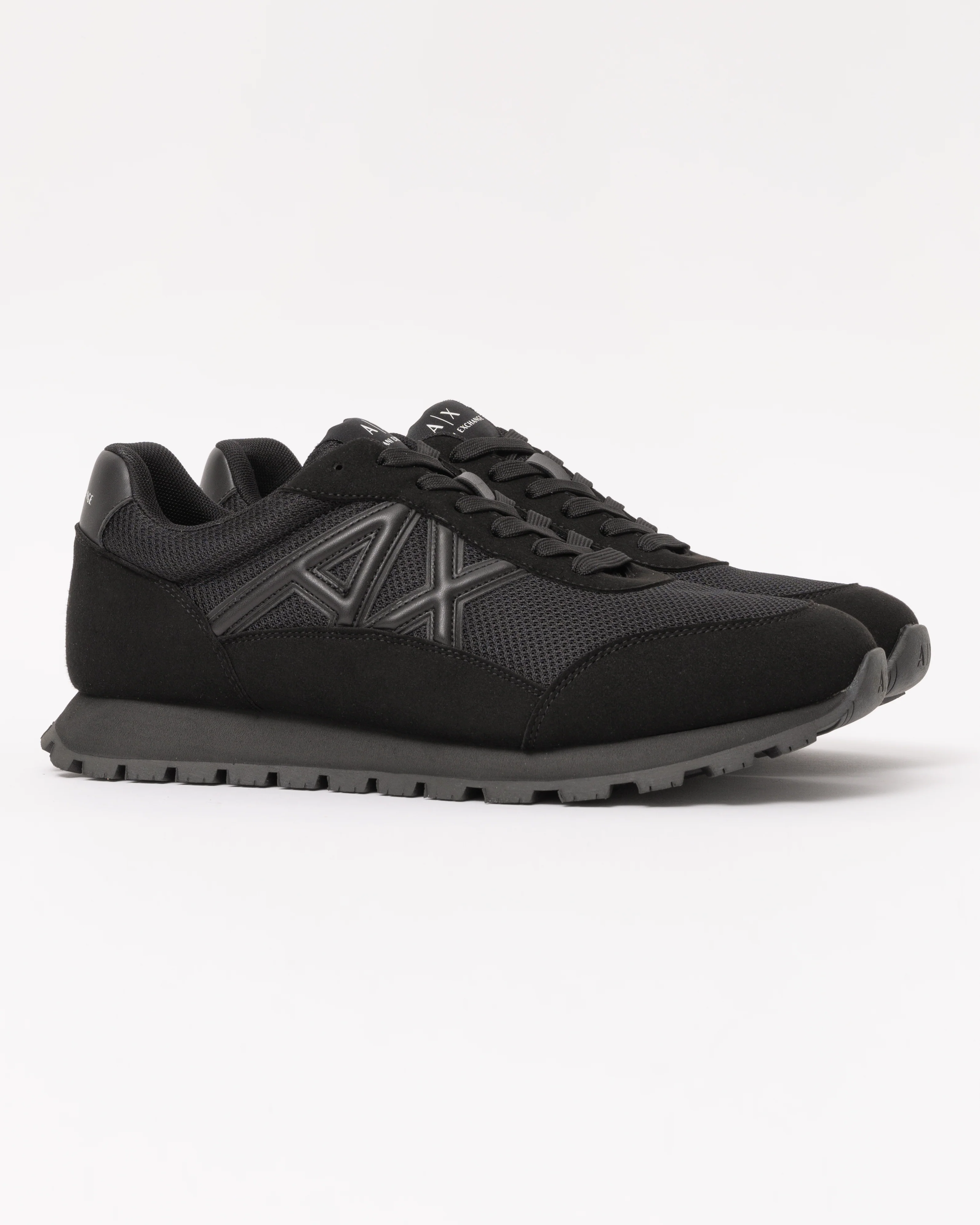 Armani Exchange Mens Sneaker XM001960-AF19388 - Black/Black MC005 - Image 3