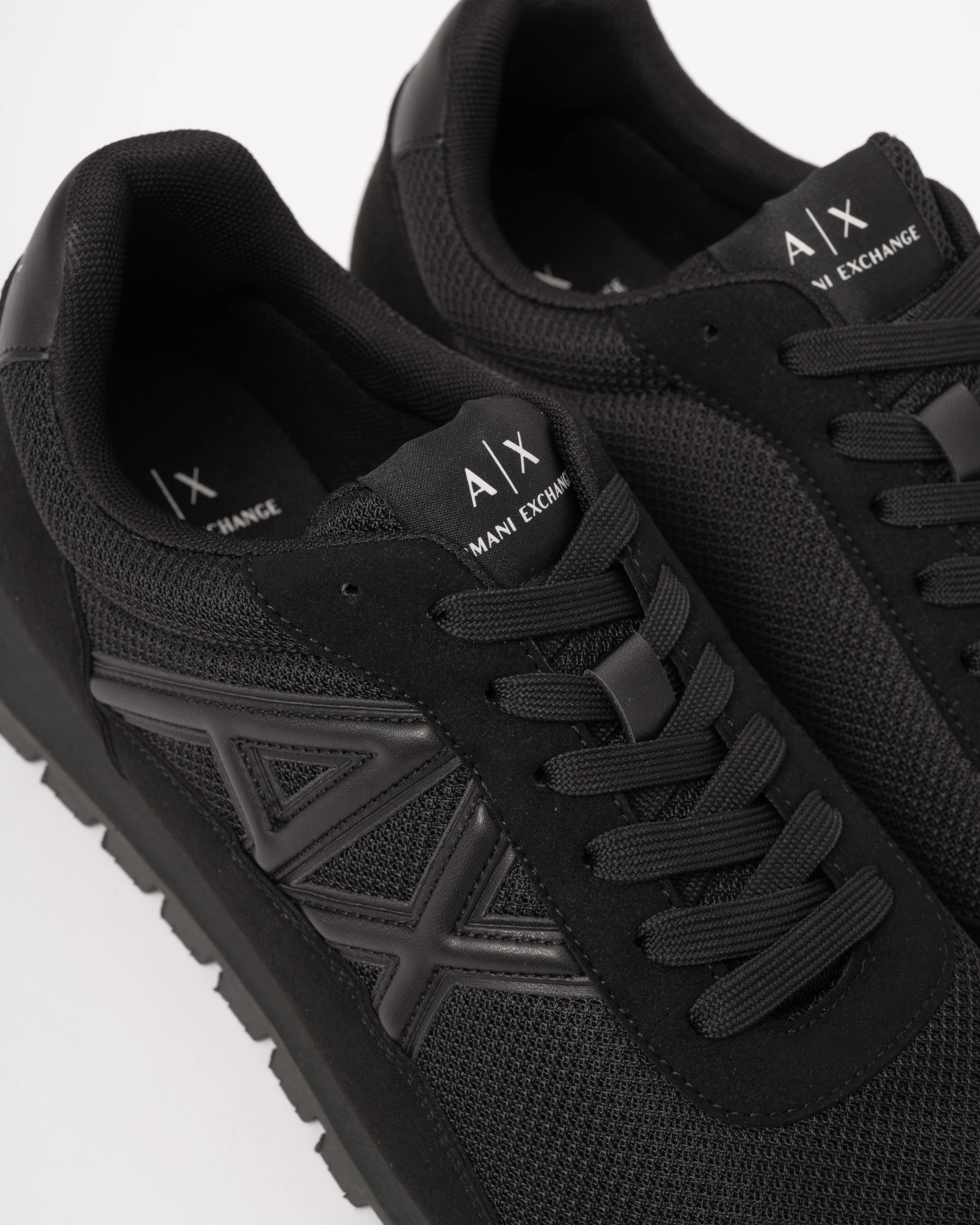 Armani Exchange Mens Sneaker XM001960-AF19388 - Black/Black MC005 - Image 6