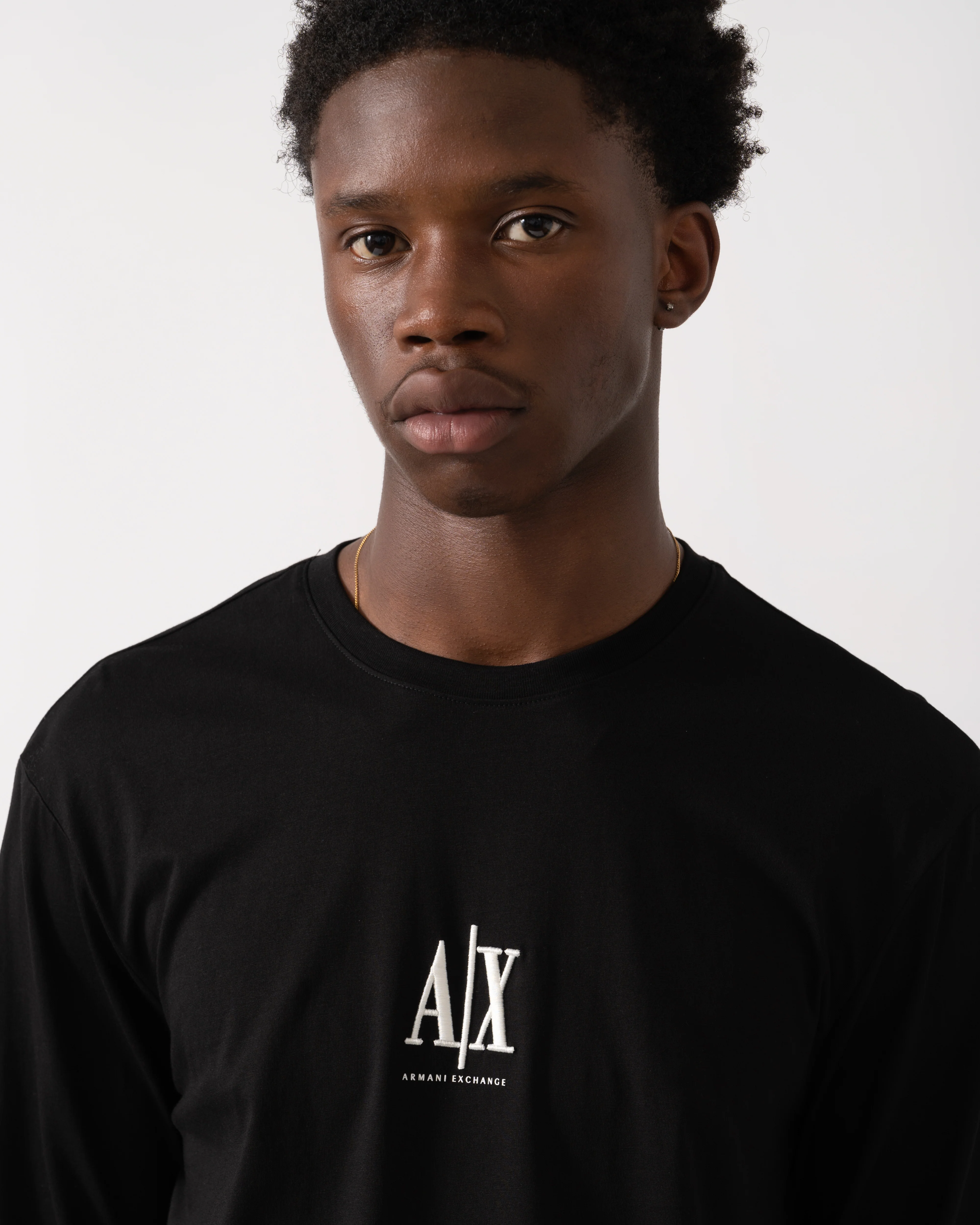 Armani Exchange Mens T-Shirt XM000364-AF12308 - Black UC001 - Image 2