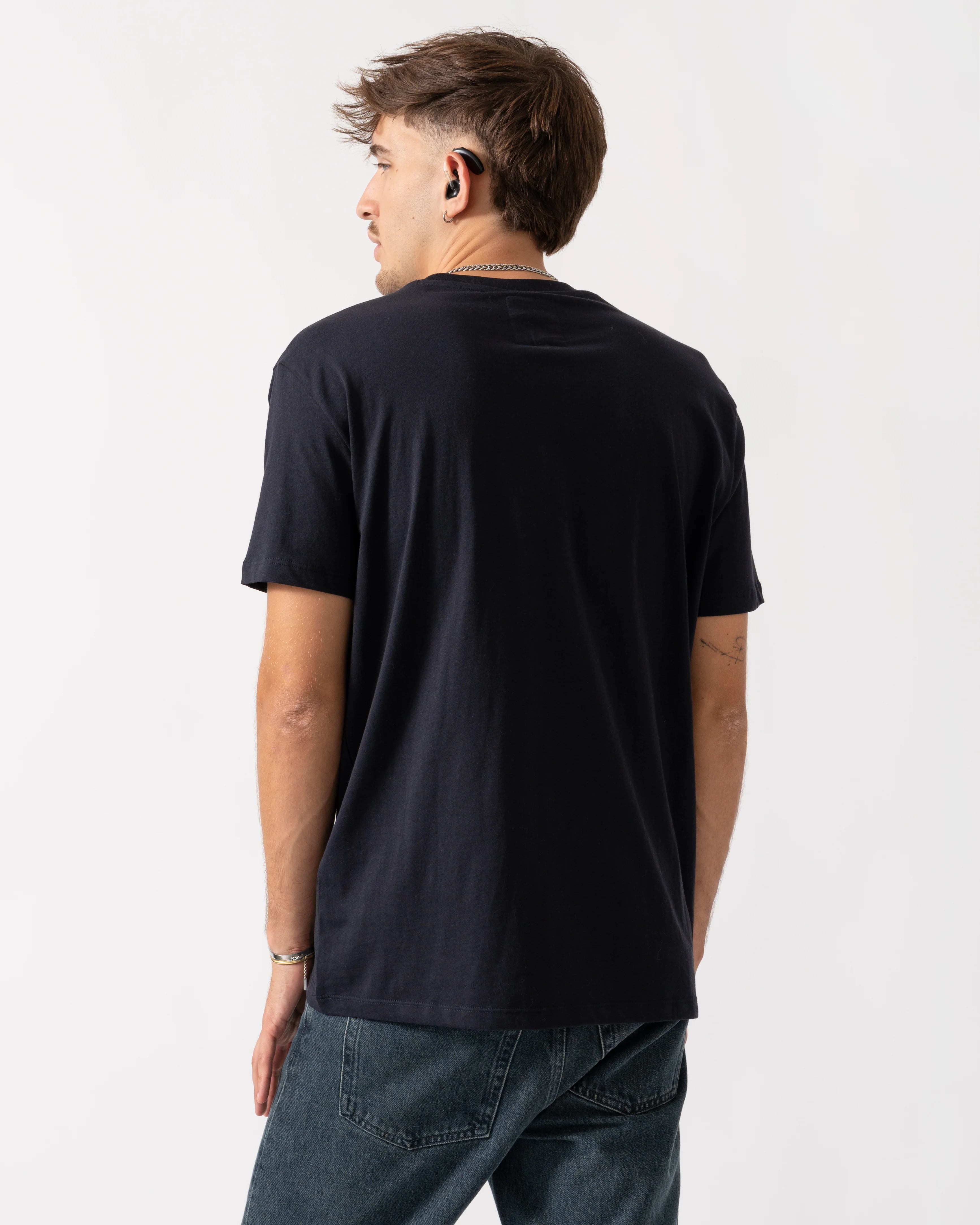 Armani Exchange Mens T-Shirt XM000365-AF12308 - Deep Navy UB101 - Image 3