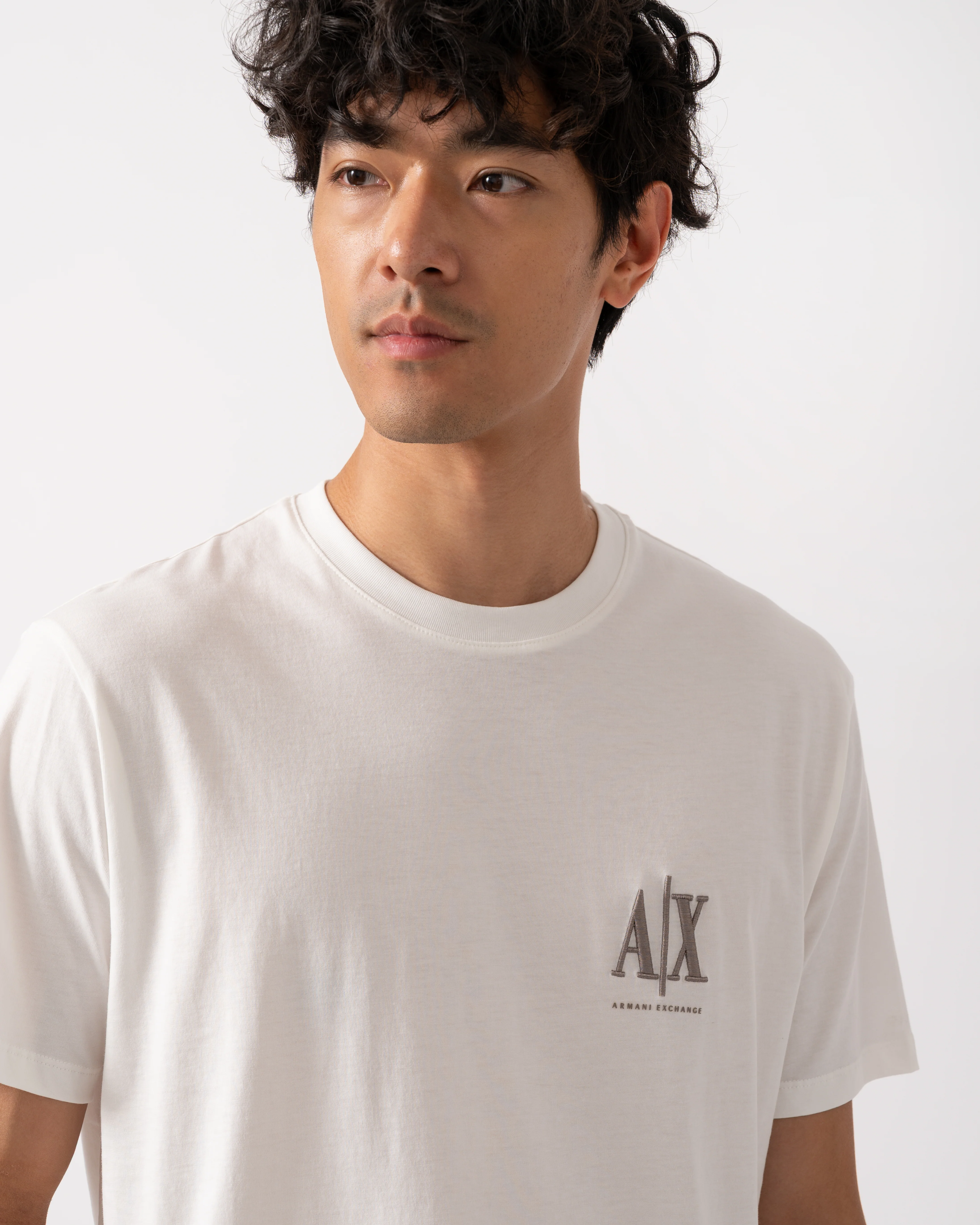 Armani Exchange Mens T-Shirt XM000365-AF12308 - Off White U0009 - Image 3