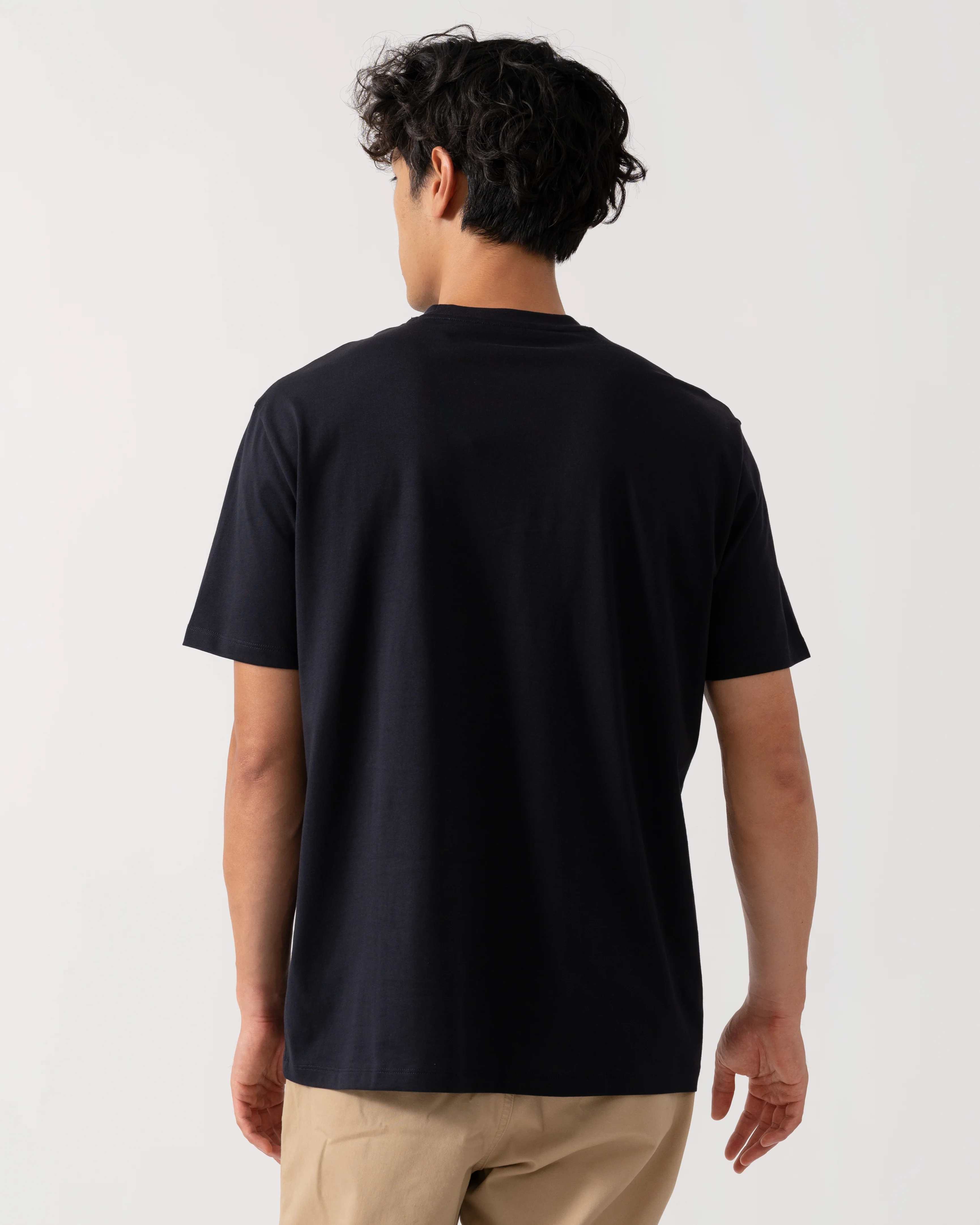 Armani Exchange Mens T-Shirt with Tonal Milano/New York Logo - Deep Navy UB101 - Image 4