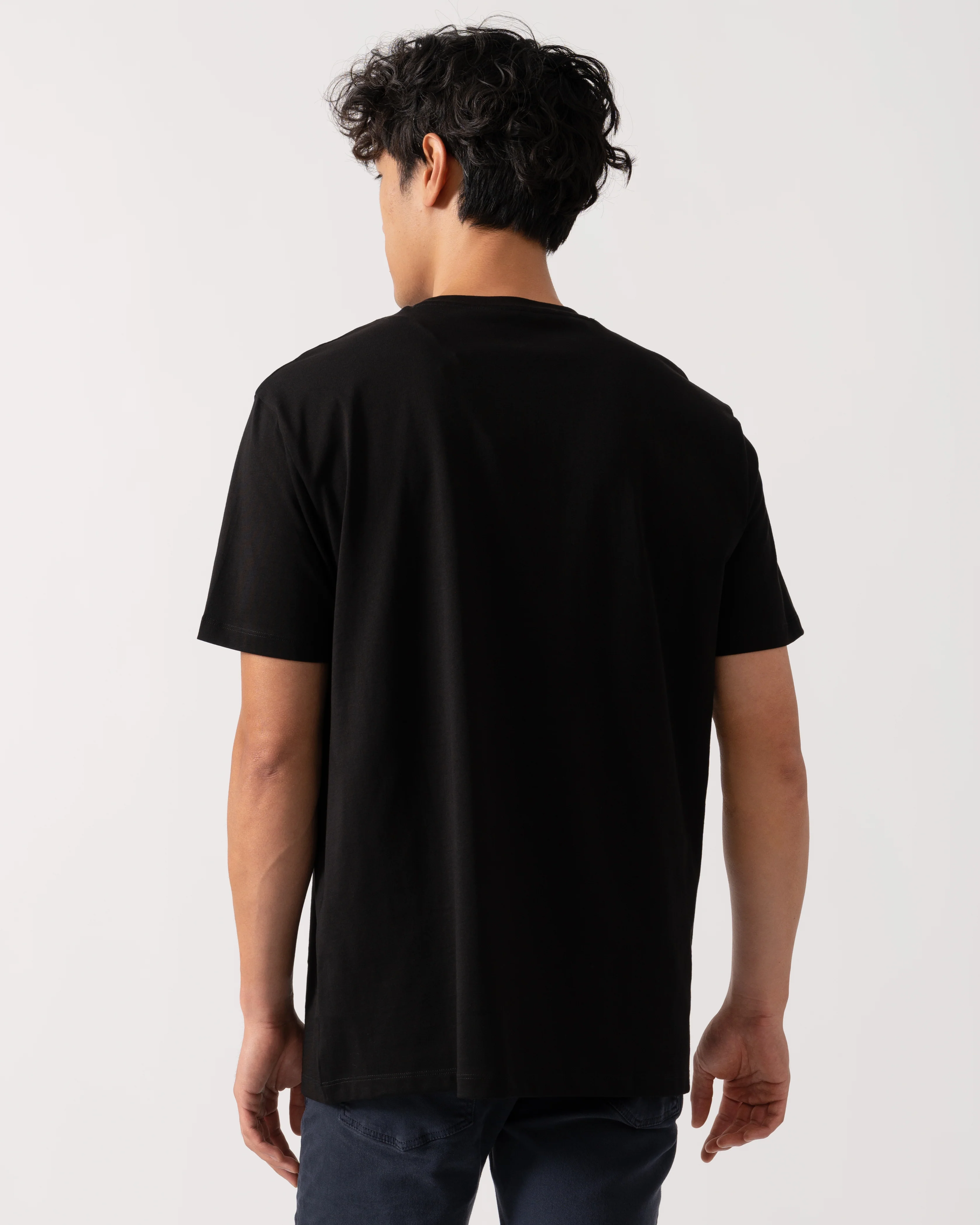 Armani Exchange Mens T-Shirt with Small Milano/New York Logo - Black UC001 - Image 4