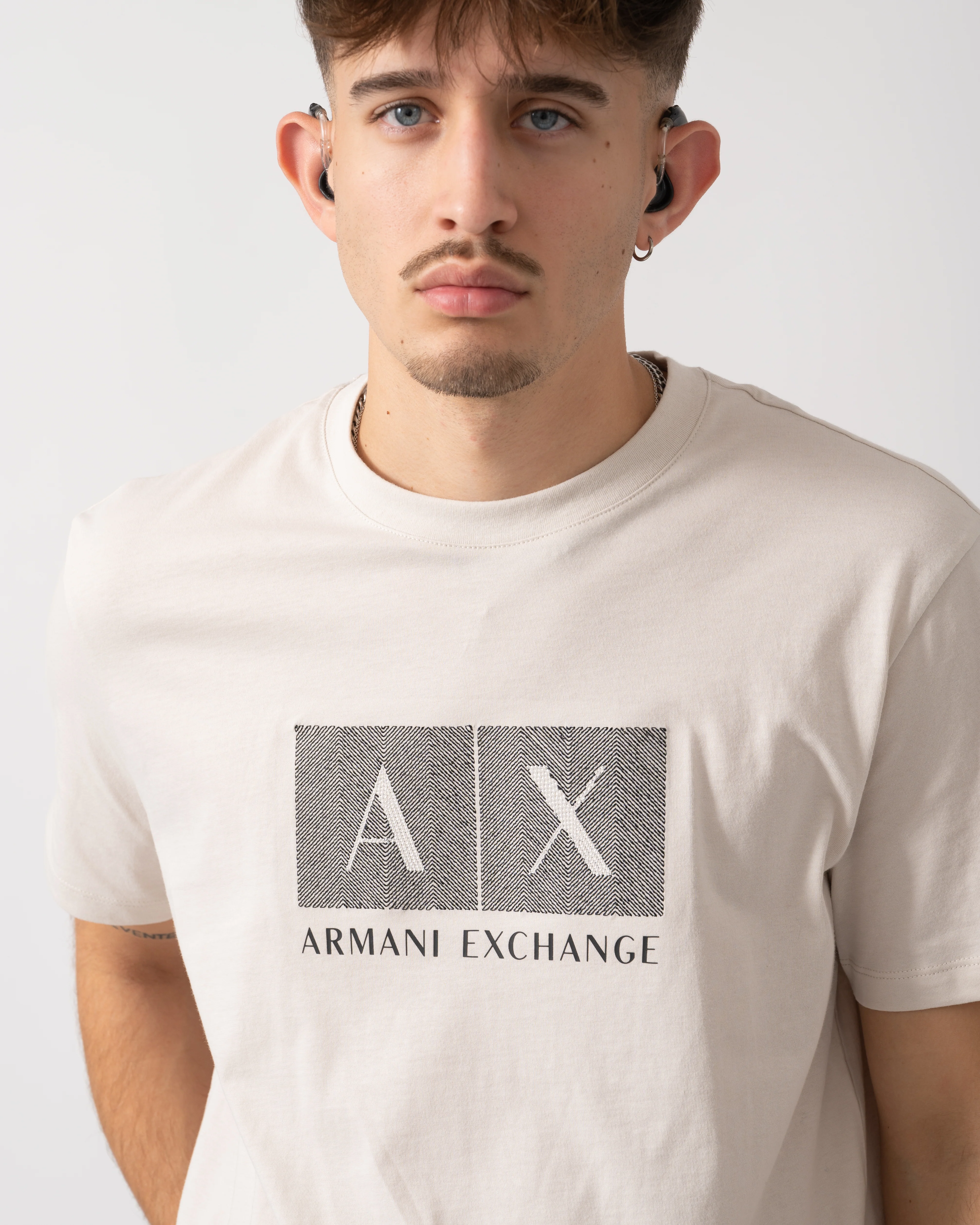 Armani Exchange Mens T-Shirt XM001463-AF10356 - Wind Chime U1013 - Image 3