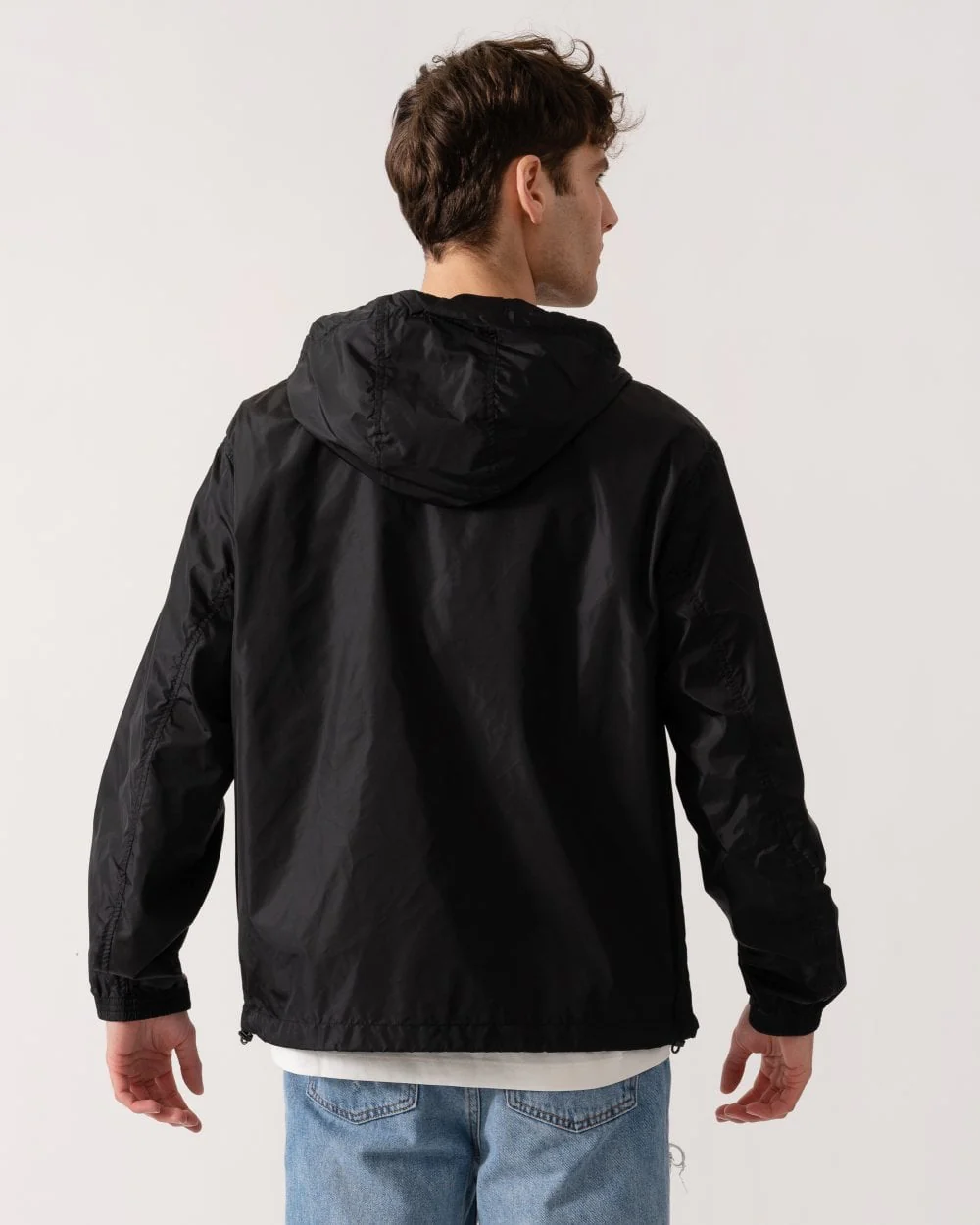 Armani Exchange Mens Windbreaker - Black UC001 - Image 5